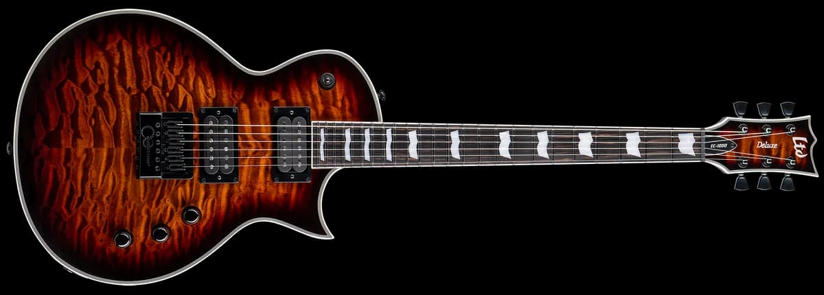 ESP EC-1000 Evertune Dark Brown Sunburst