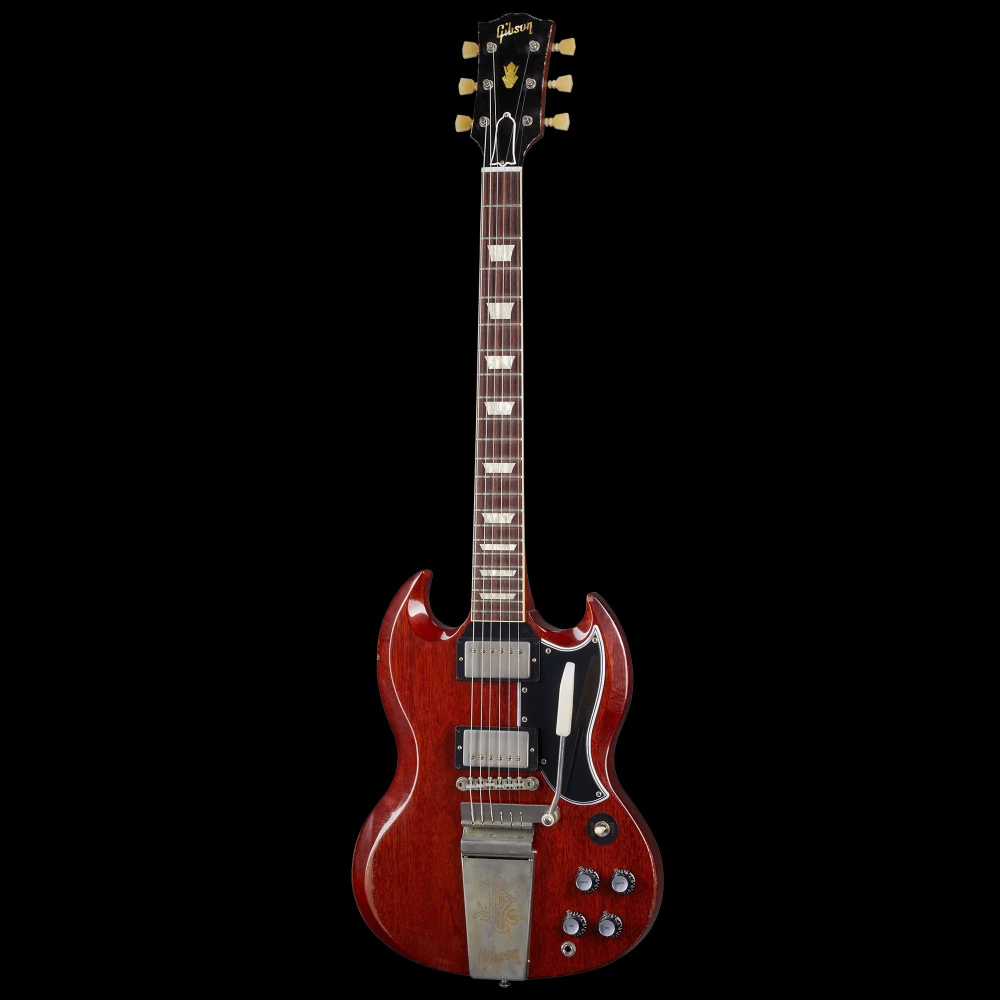 Gibson 1964 SG Standard Reissue with Maestro, Heavy Aged, Faded Cherry — photo 2