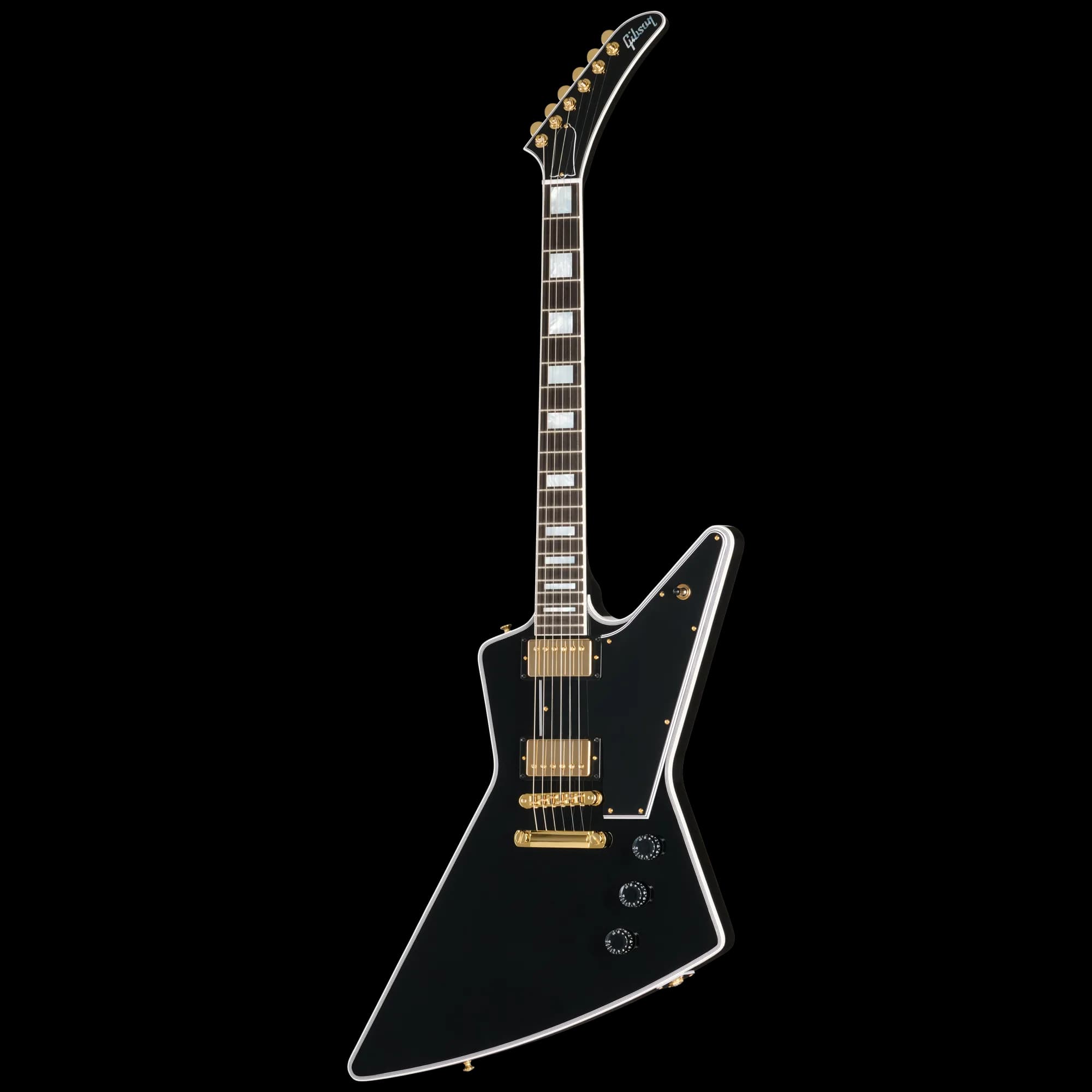 Gibson Explorer Custom with Bound Headstock, Gloss, Ebony — photo 3