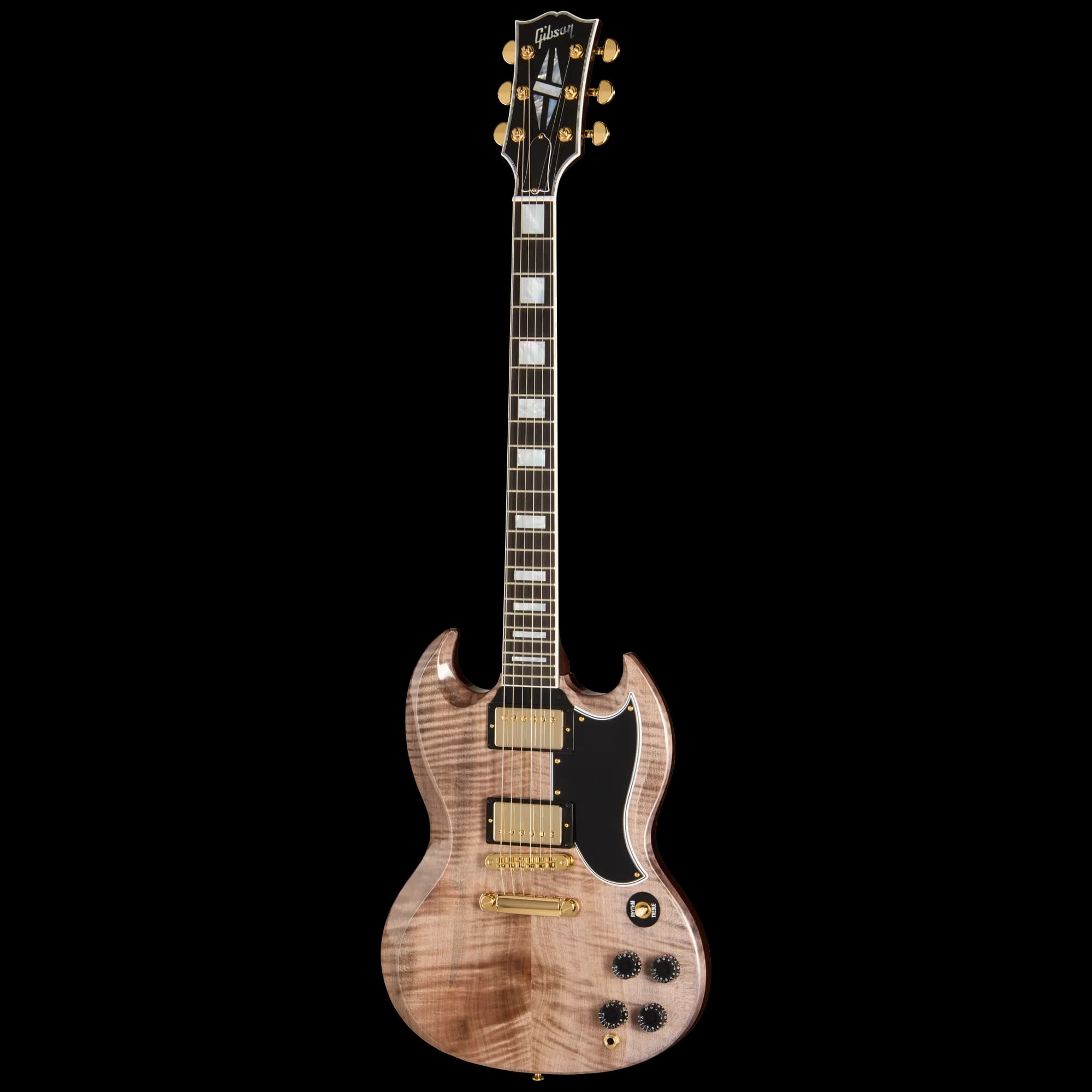 Gibson SG Custom with Figured Maple Heartwood Top, Gloss, Light Charcoal — photo 3