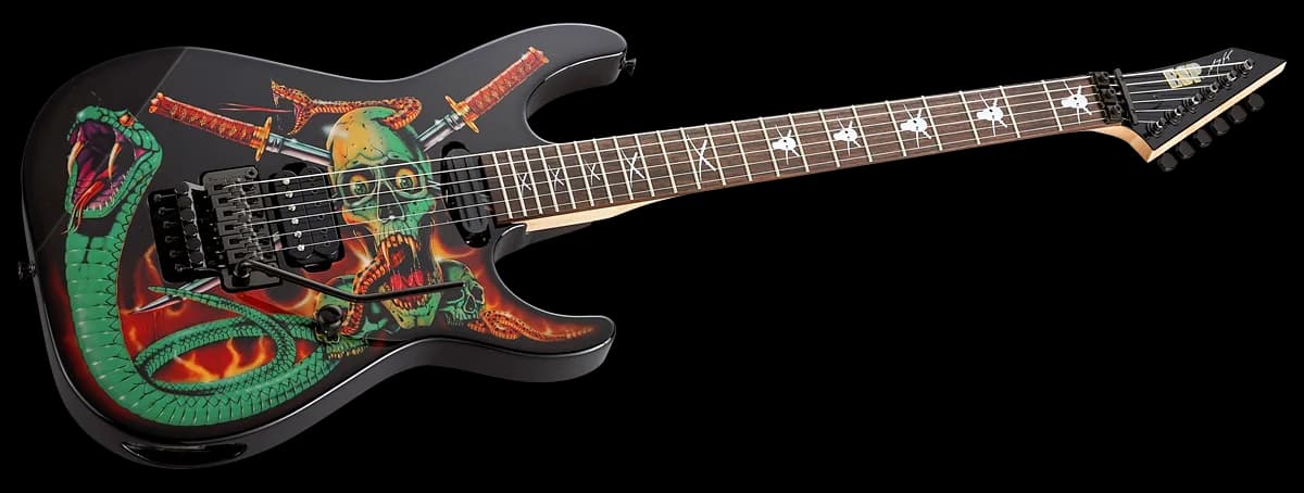 ESP Skulls & Snakes Black w/ Graphic — photo 2