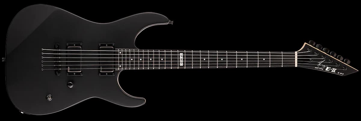 ESP E-II Jeff Ling BLACK SATIN