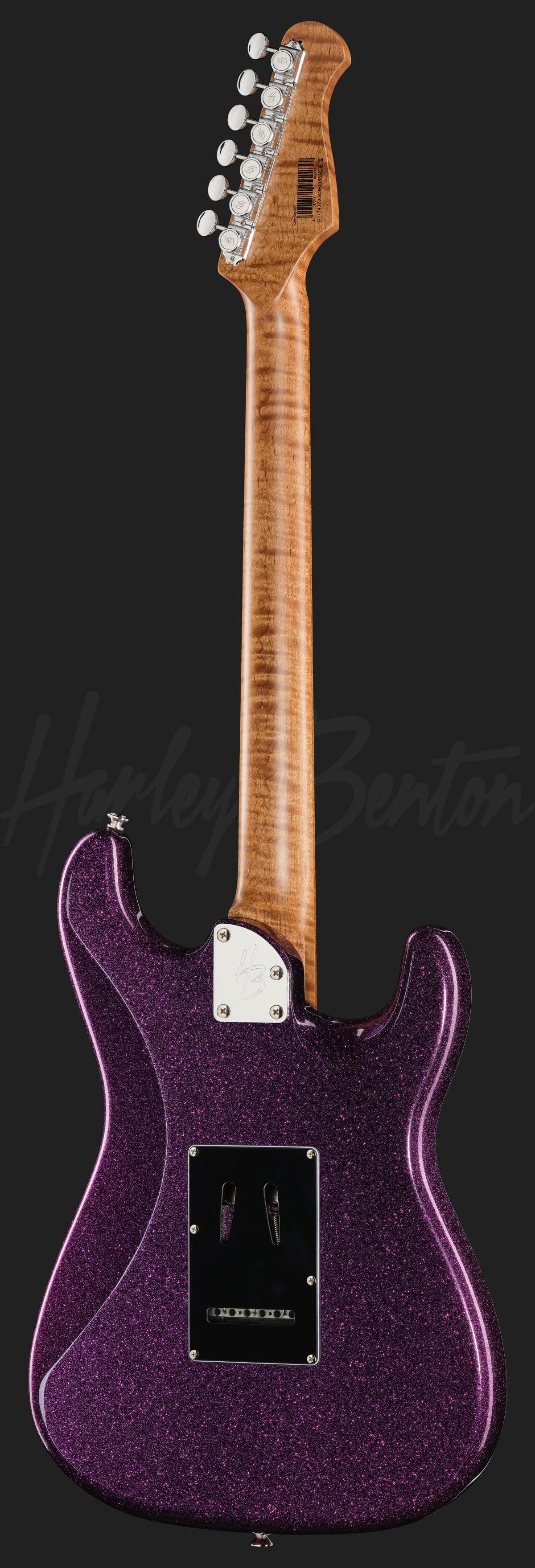 Harley Benton ST-Modern Plus MN HSS LH Dark Purple Sparkle — photo 3