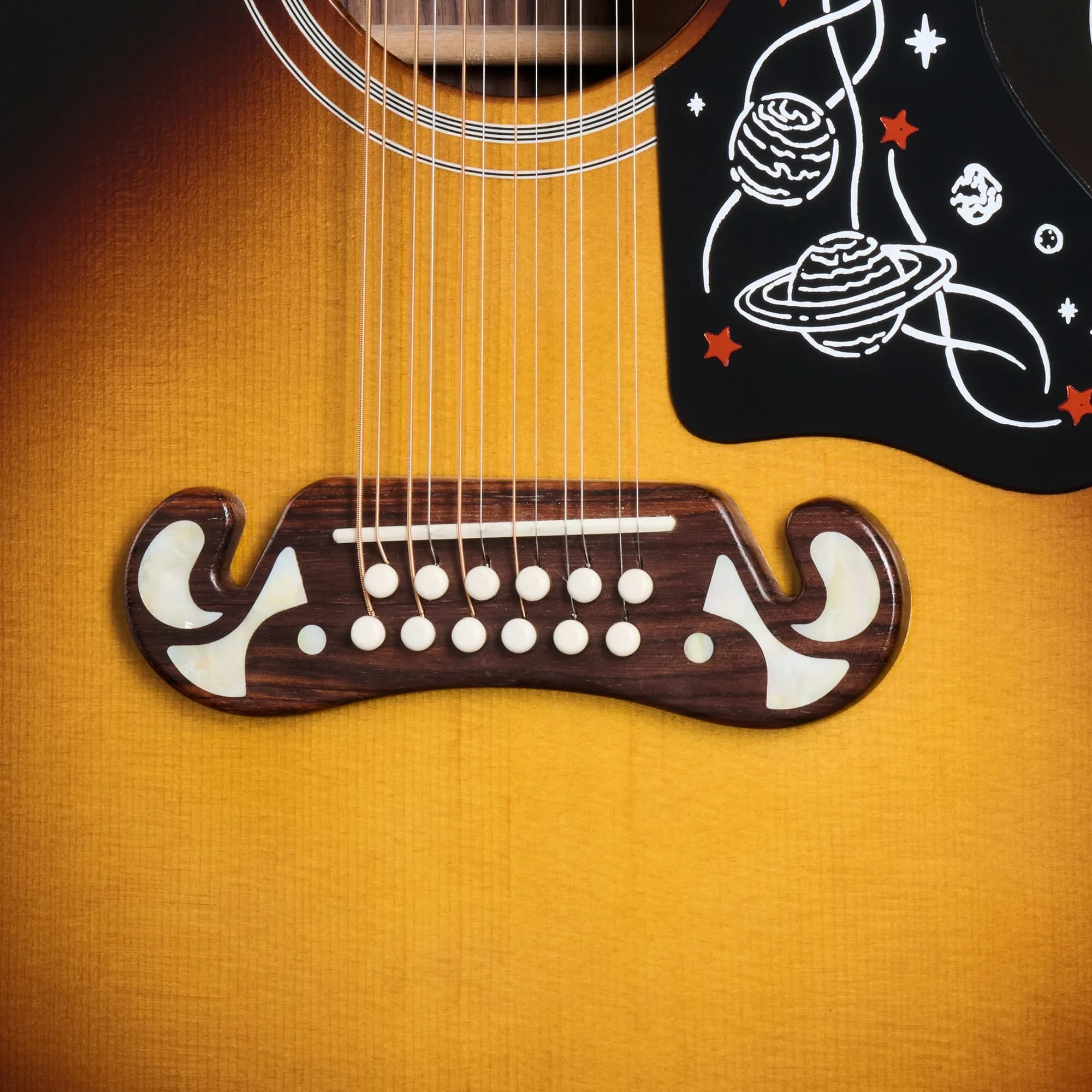Gibson Brian May SJ-200 12-String, Vintage Sunburst — photo 6