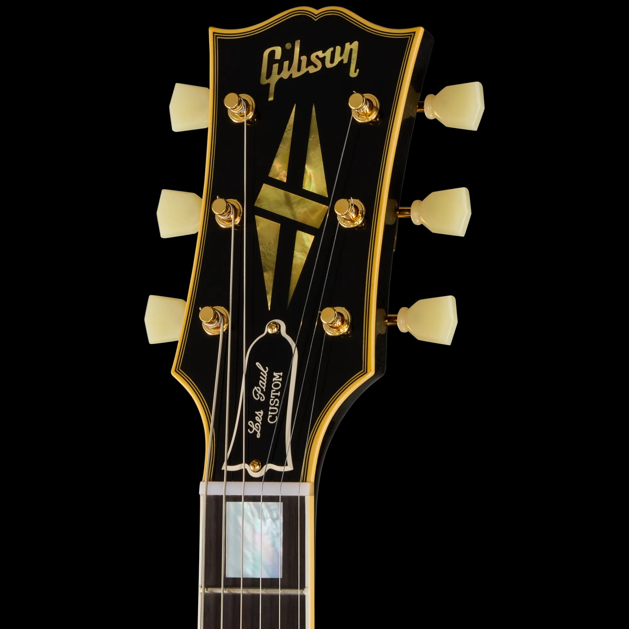 Gibson 1957 Les Paul Custom Reissue 3-Pickup Bigsby VOS, Ebony — photo 5