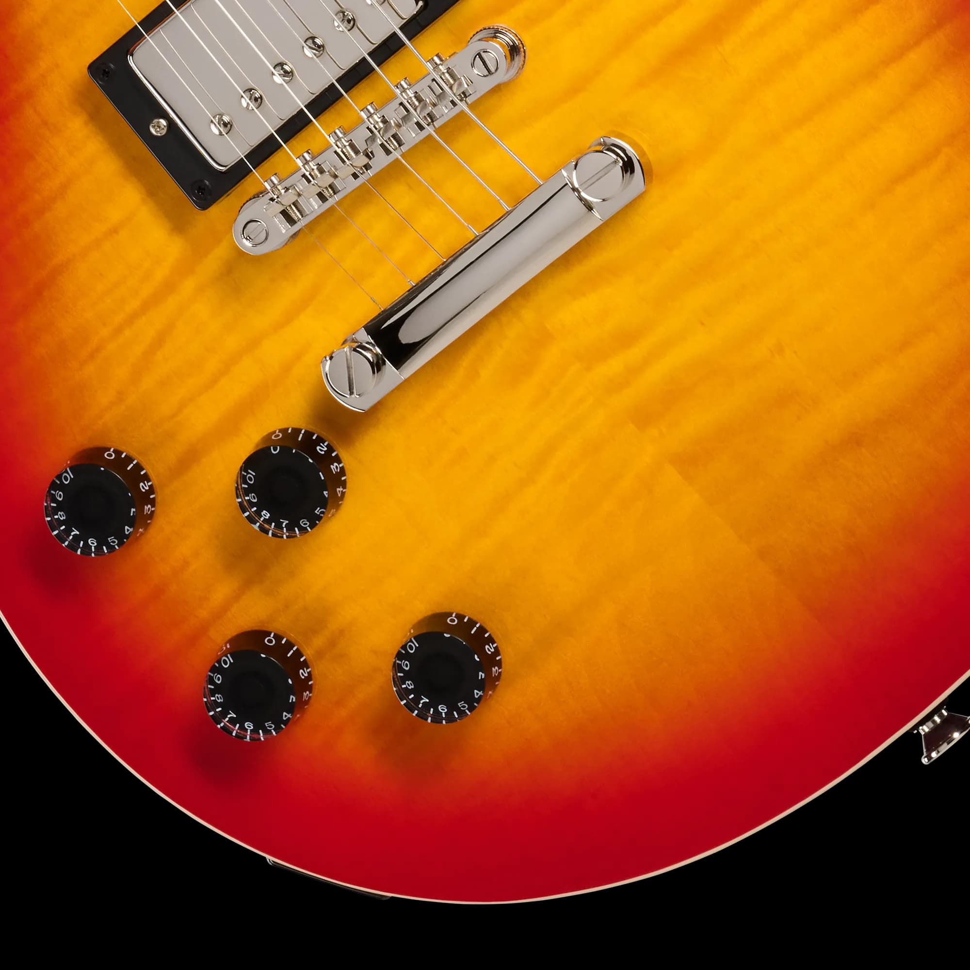 Epiphone Les Paul Tribute Plus, Left-Handed, Heritage Cherry Sunburst — photo 8