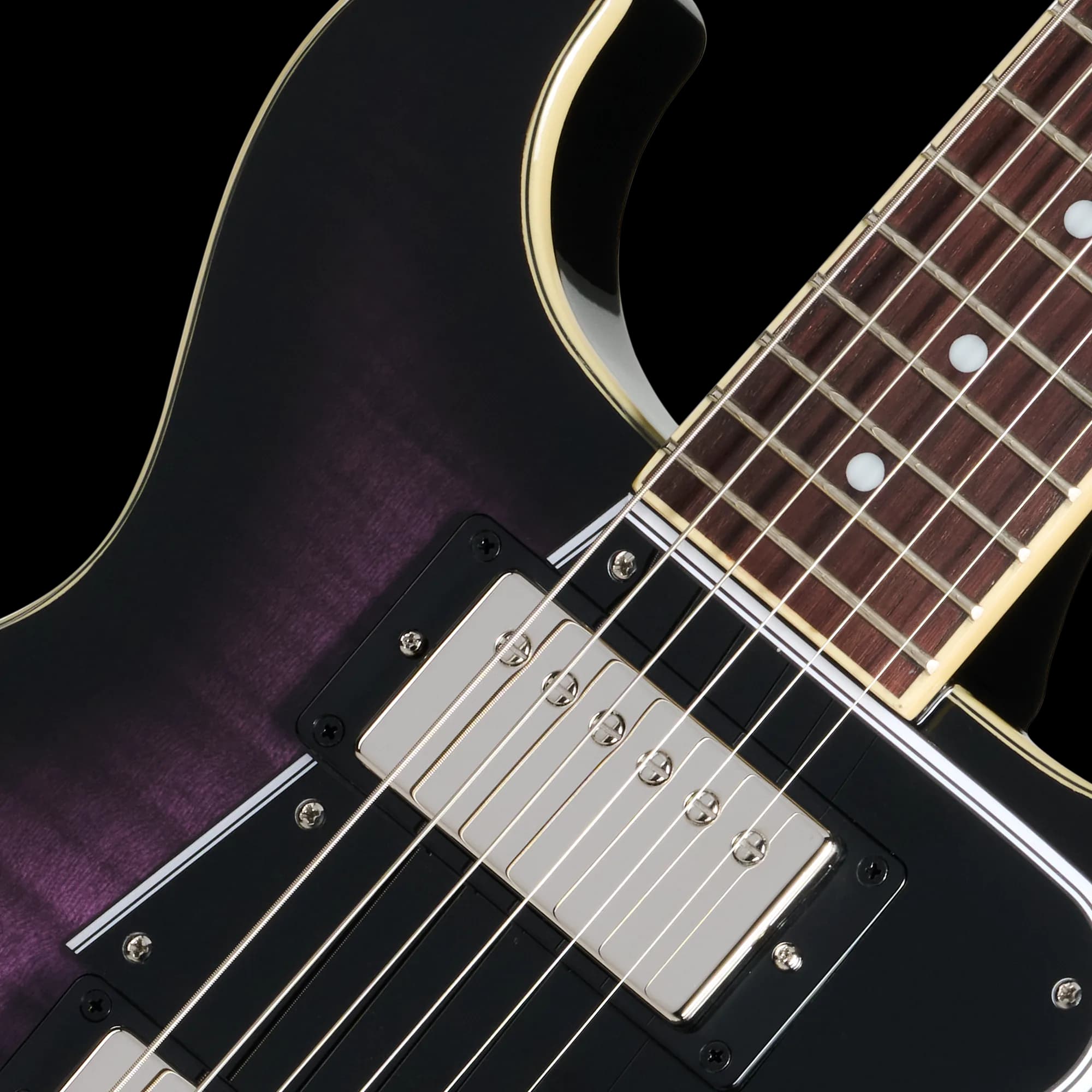 Epiphone Les Paul Special Double Cut Figured, Dark Purple Burst, Exclusive — photo 6