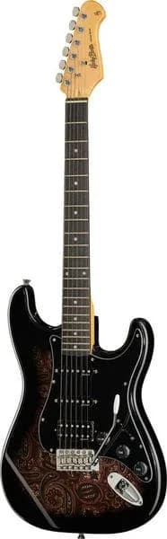 Harley Benton ST-70 Black Paisly