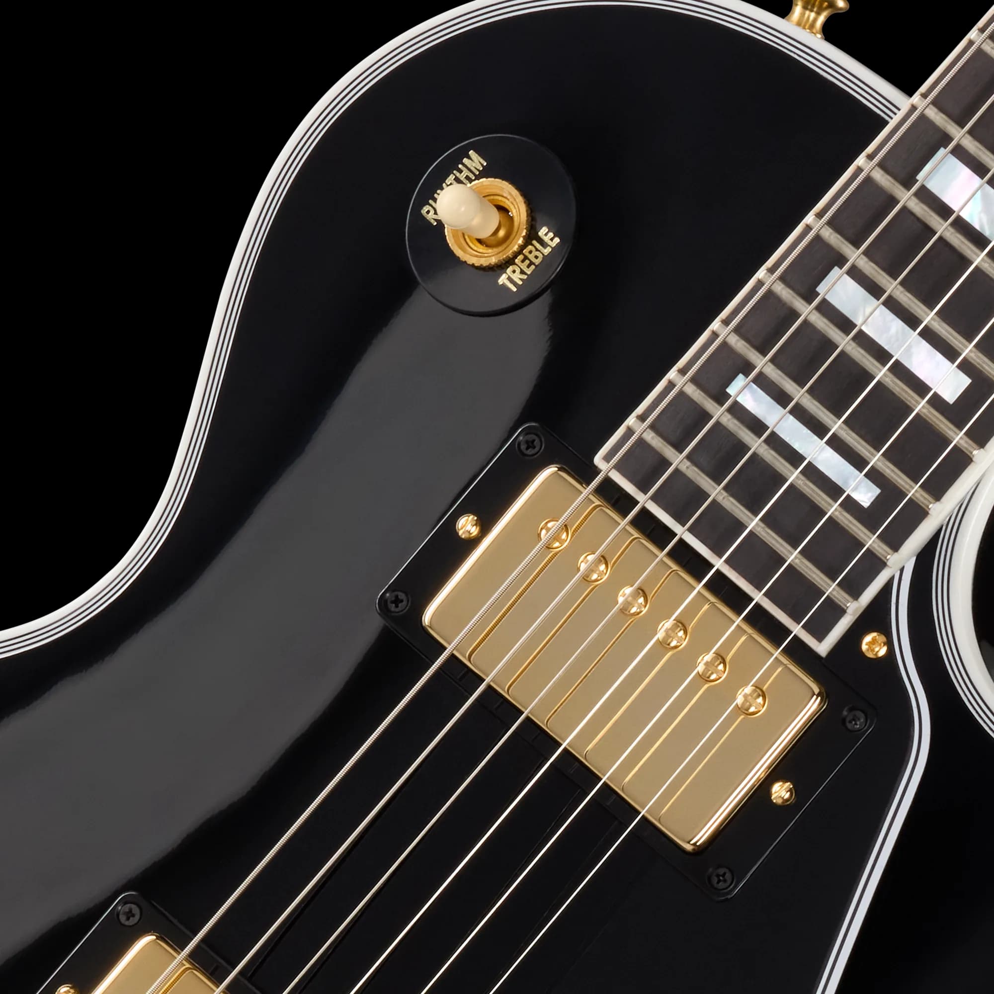Gibson Les Paul Custom Long Scale, Ebony — photo 7