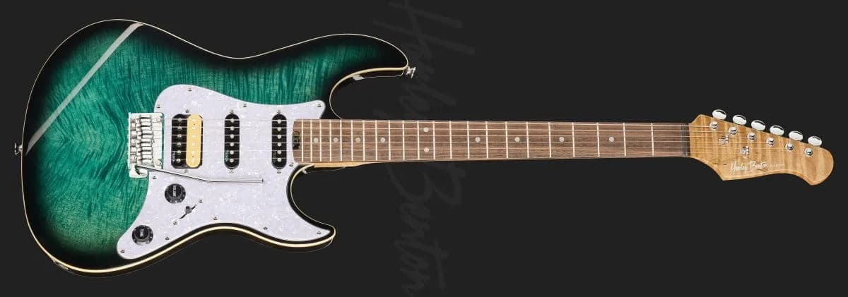 Harley Benton ST-Modern Plus HSS Flame Blue Burst — photo 2
