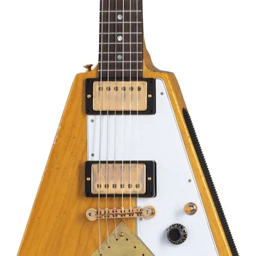 Gibson 58 Korina Flying V Brazilian Rosewood Fingerboard, Aged Natural — photo 4