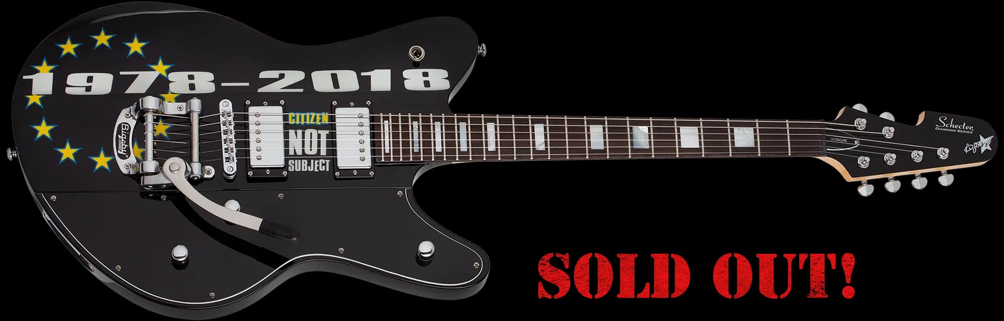 Schecter Robert Smith UltraCure 40th Anniversary