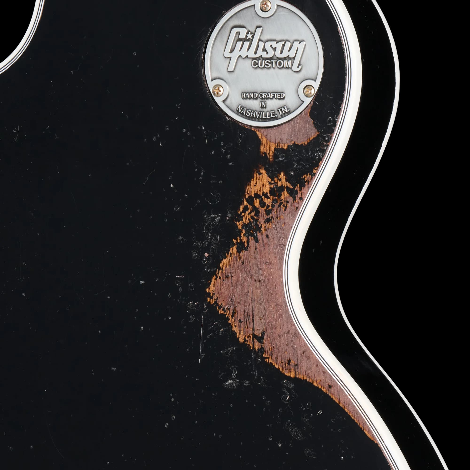 Gibson Les Paul Custom, Heavy Aged, Ebony — photo 7