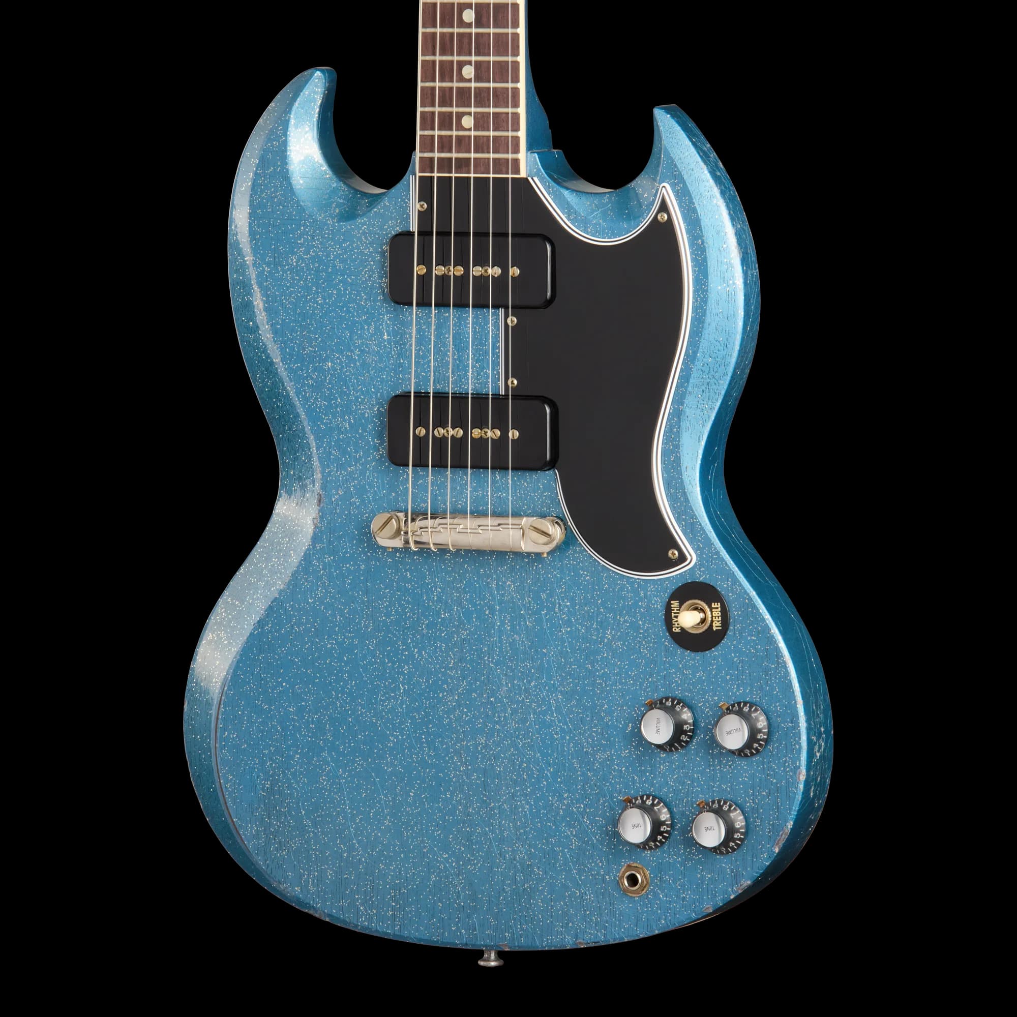 Gibson 1963 SG Special Reissue, Light Aged, TV Pelham Blue Sparkle