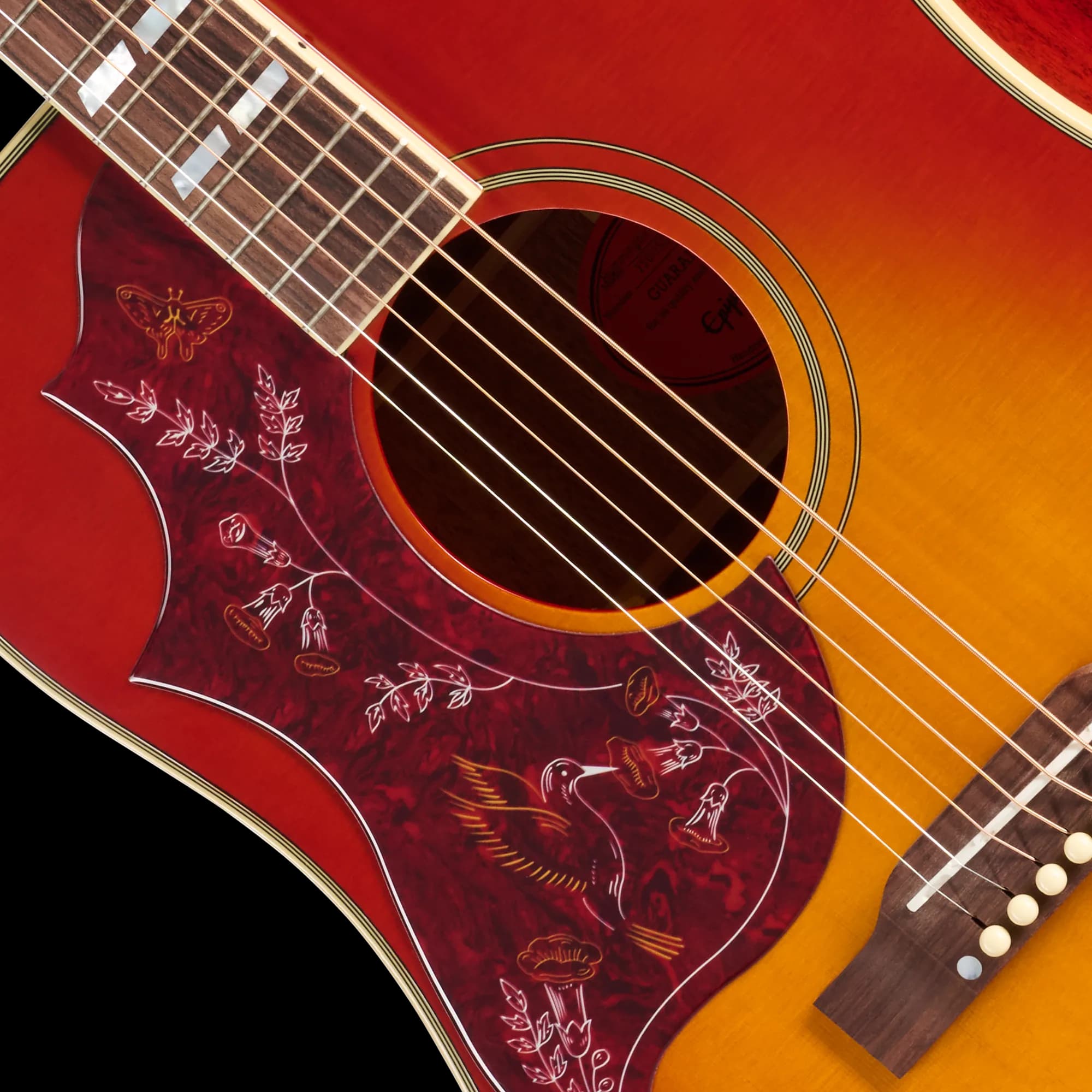 Epiphone Hummingbird Standard, Left-Handed, Cherry Sunburst — photo 7