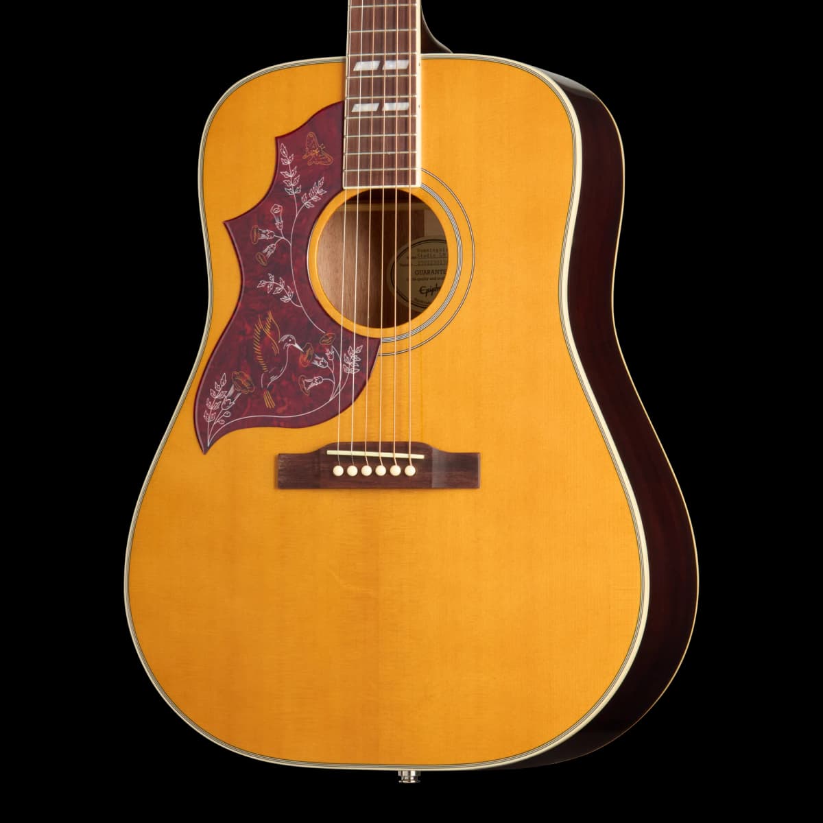 Epiphone Hummingbird Studio, Left-Handed, Antique Natural
