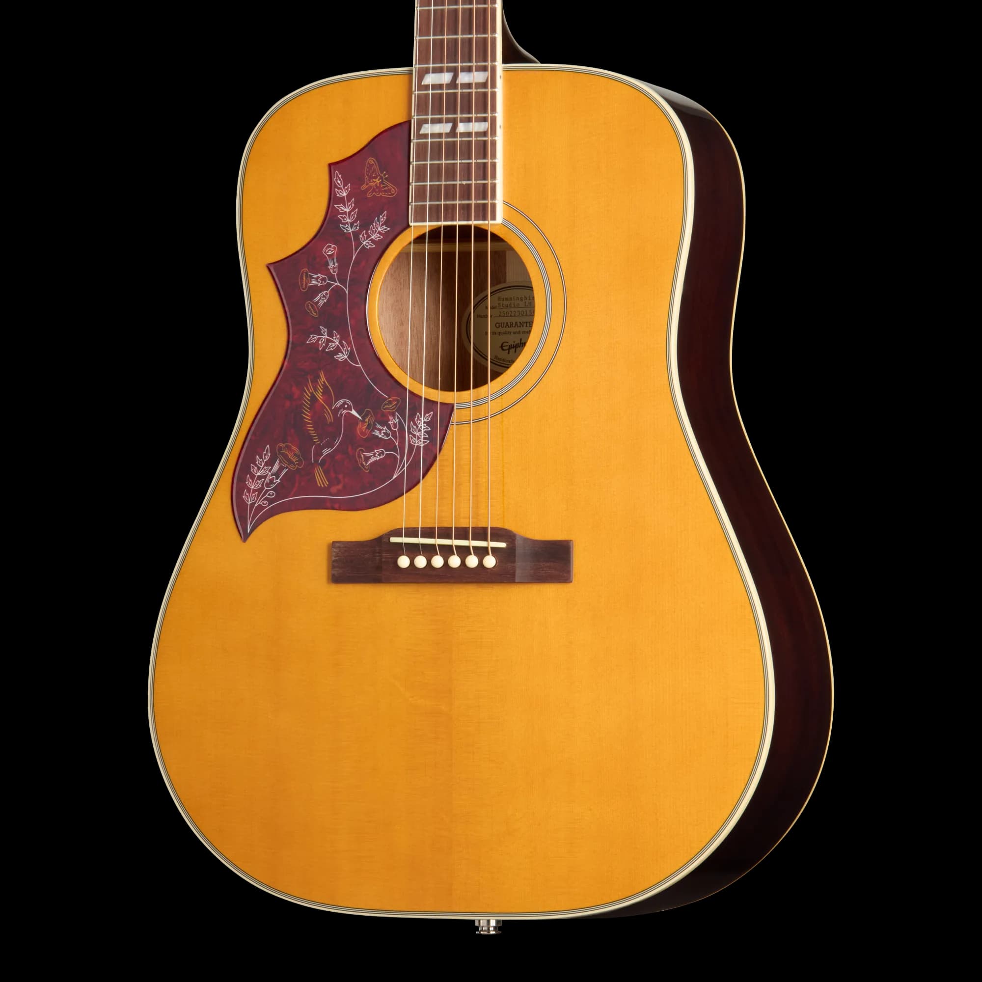 Epiphone Hummingbird Studio, Left-Handed, Antique Natural