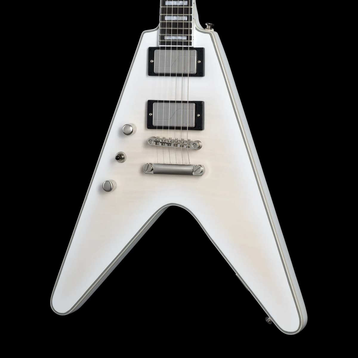 Epiphone Flying V Prophecy, Left-Handed, Aged White Tiger Burst, Exclusive