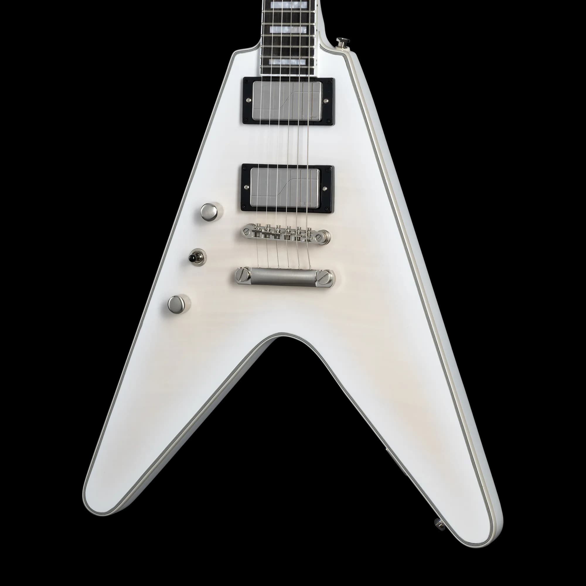 Epiphone Flying V Prophecy, Left-Handed, Aged White Tiger Burst, Exclusive