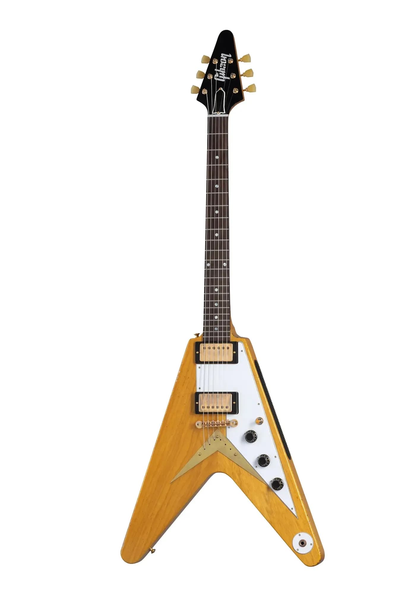 Gibson 58 Korina Flying V Brazilian Rosewood Fingerboard, Aged Natural