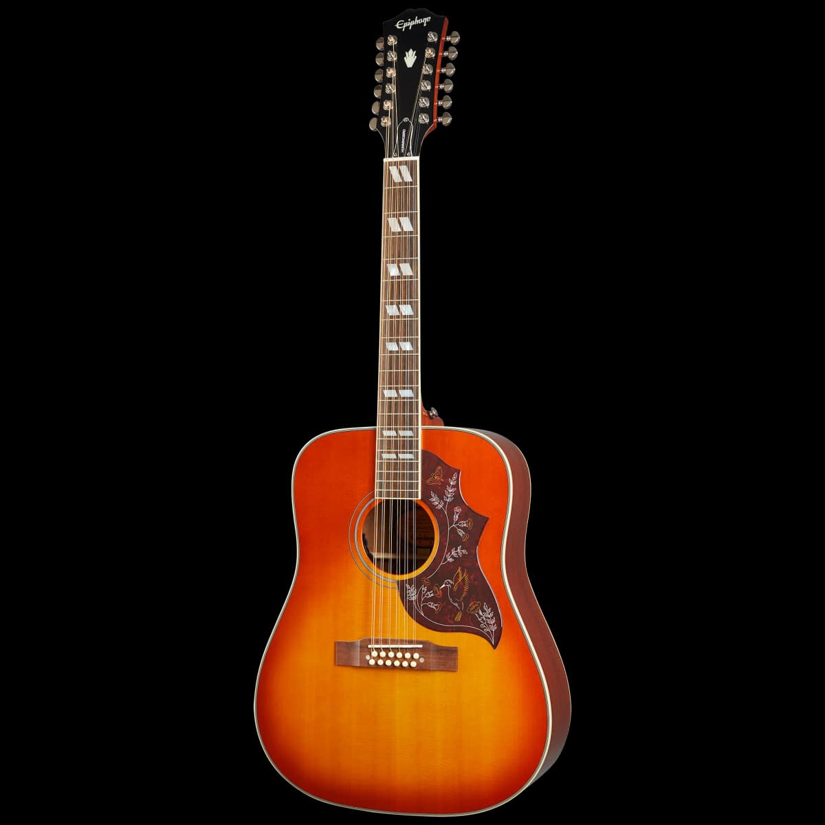 Epiphone Hummingbird 12-String, Aged Cherry Sunburst Gloss — photo 3