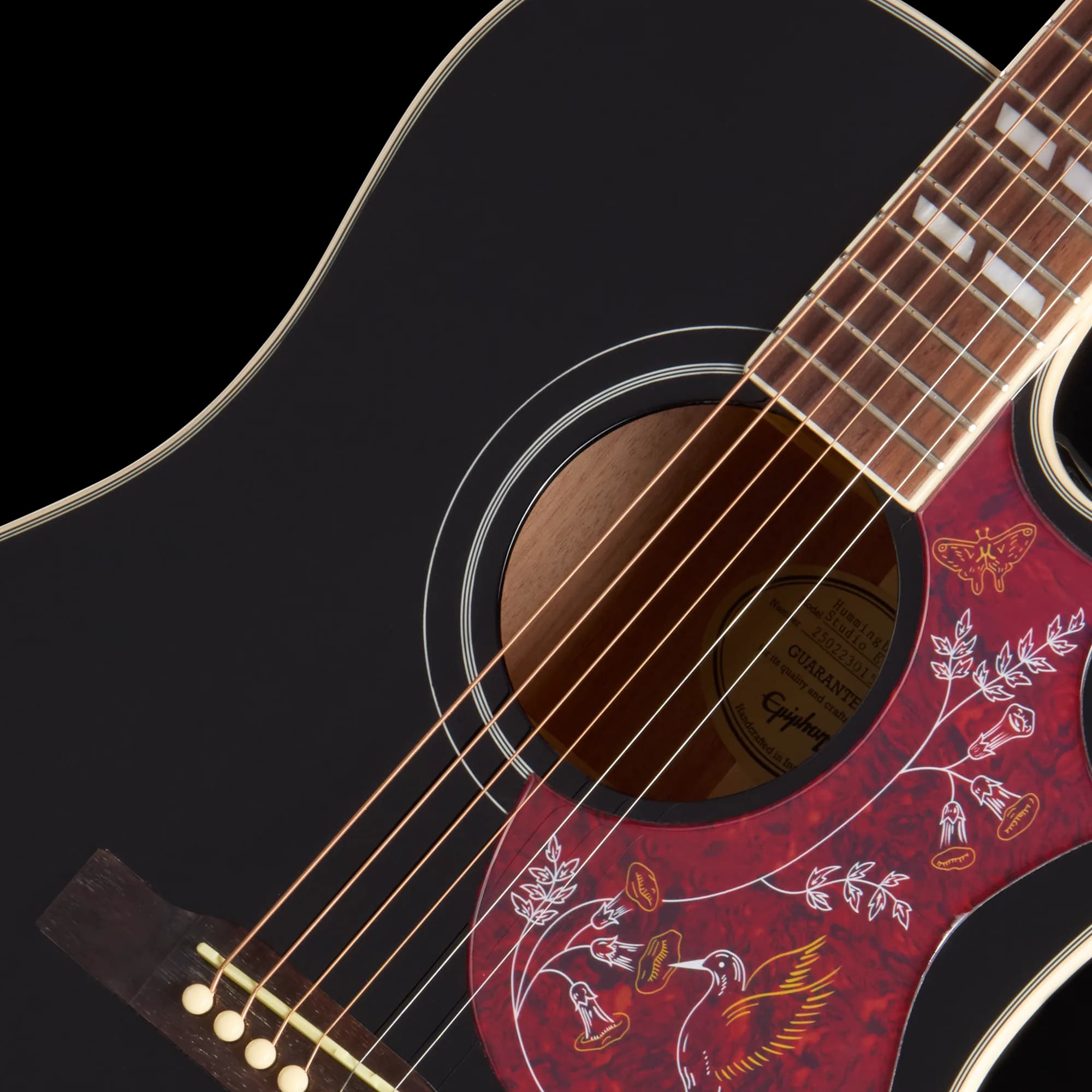 Epiphone Hummingbird Studio EC, Ebony, Exclusive — photo 7