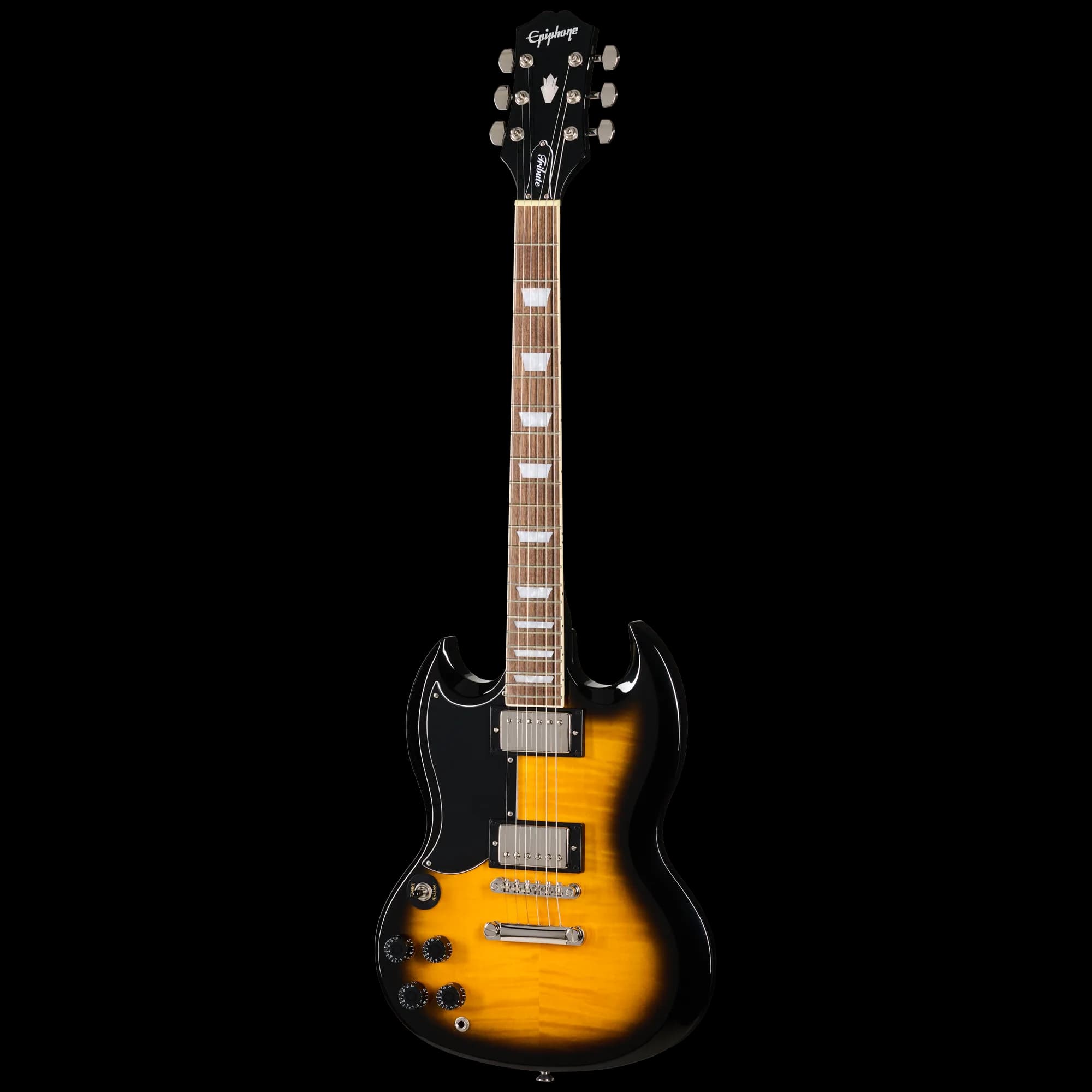 Epiphone SG Tribute Plus, Left-Handed, Vintage Sunburst — photo 3
