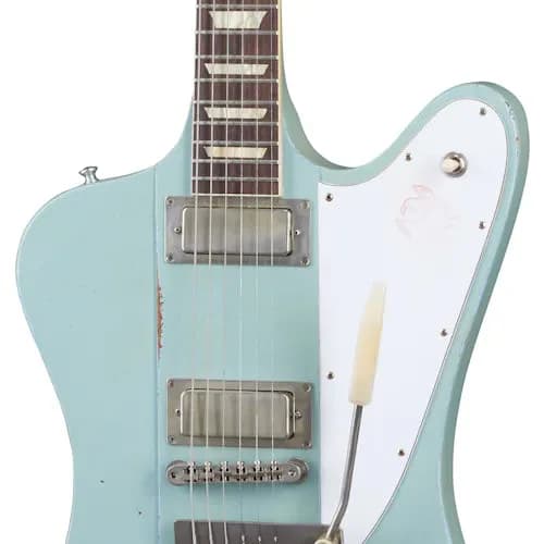 Gibson 1963 Firebird V with Maestro Vibrola, Heavy Aged, Antique Frost Blue — photo 5