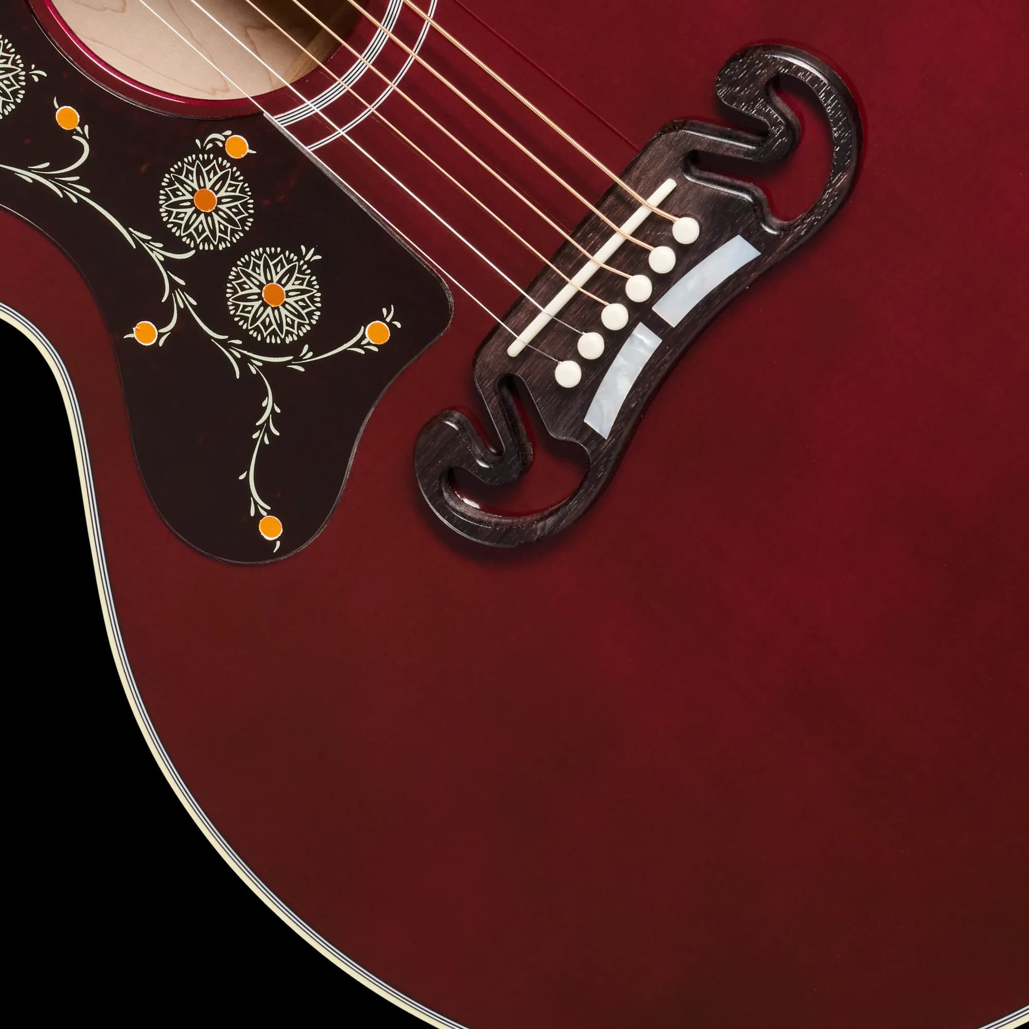 Gibson SJ-200 Standard, Left-Handed, Wine Red — photo 7
