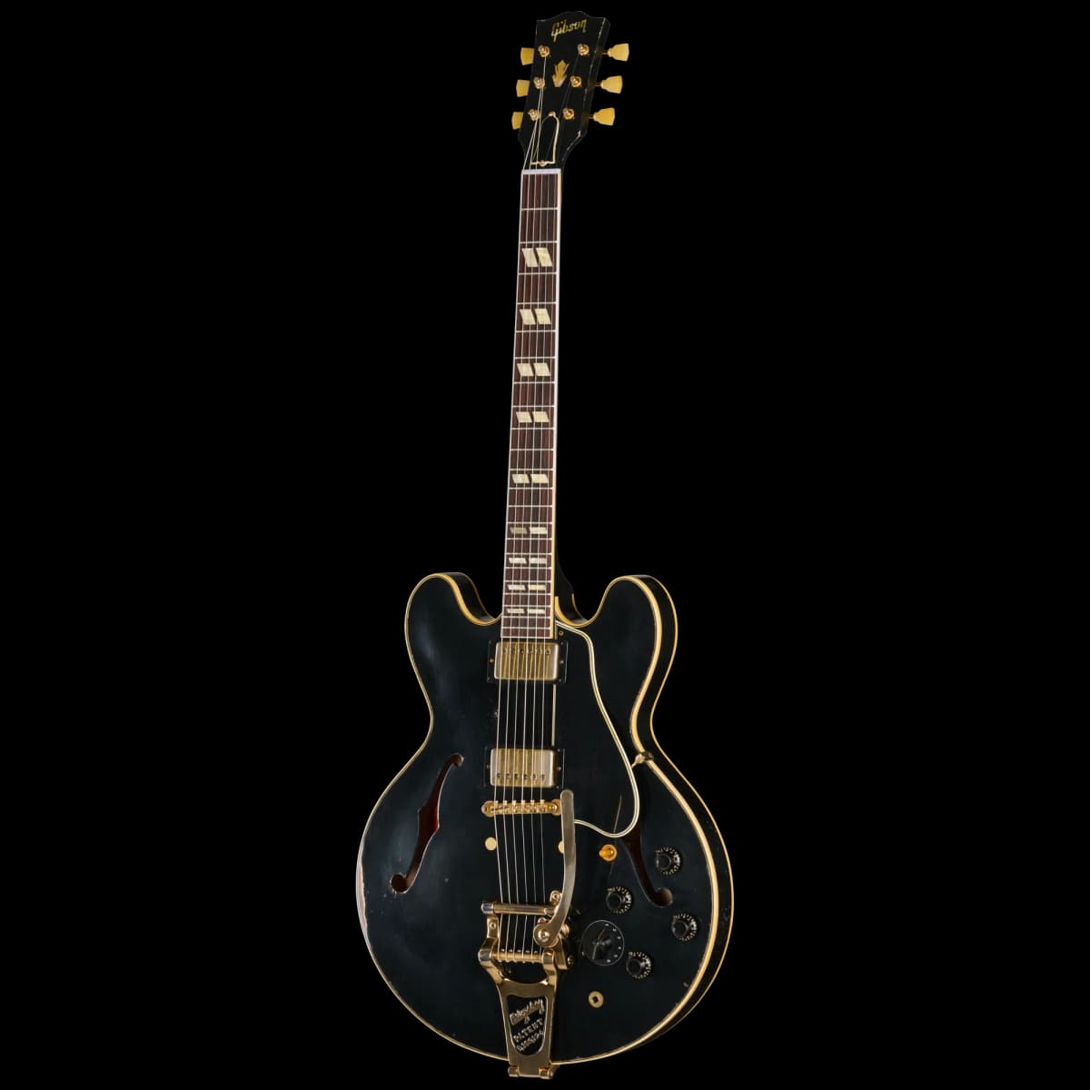 Gibson LE 1959 ES-345 Reissue with Bigsby, Heavy Aged, Ebony — photo 3