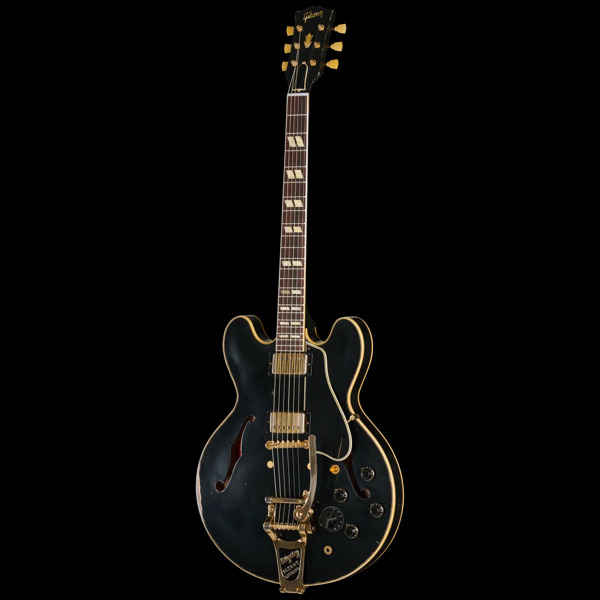 Gibson LE 1959 ES-345 Reissue with Bigsby, Heavy Aged, Ebony — photo 3