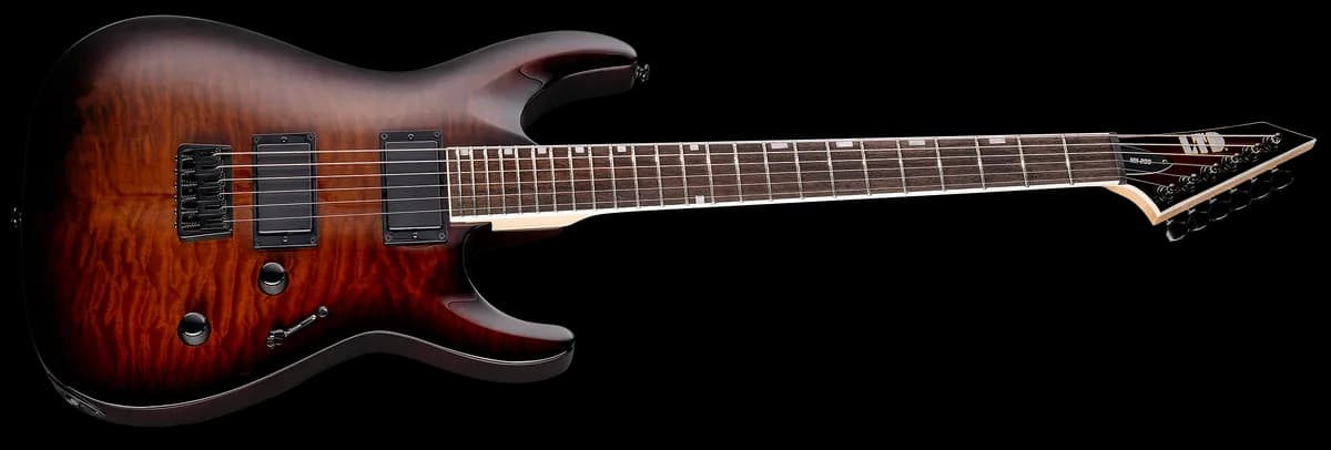 ESP MH-200HT Qm Dark Brown Sunburst — photo 3