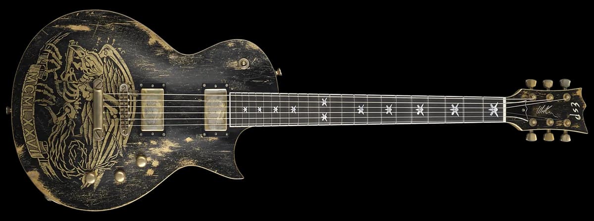 ESP Will Adler Warbird Distressed Black w/ Graphic