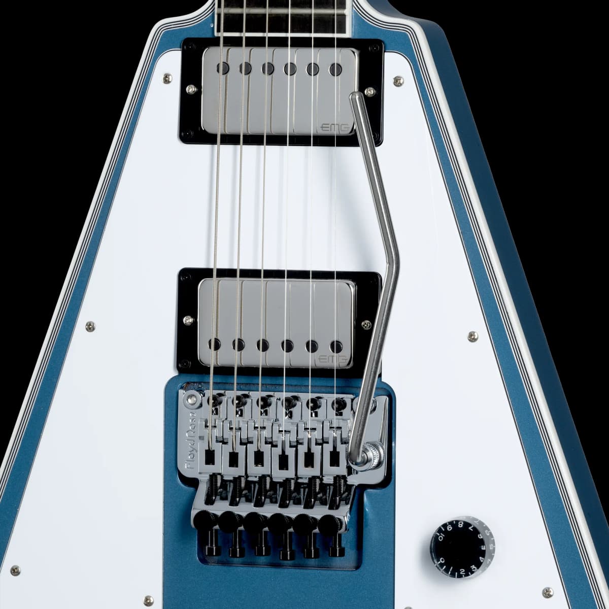 Gibson Richie Faulkner Flying V Custom, Pelham Blue — photo 5