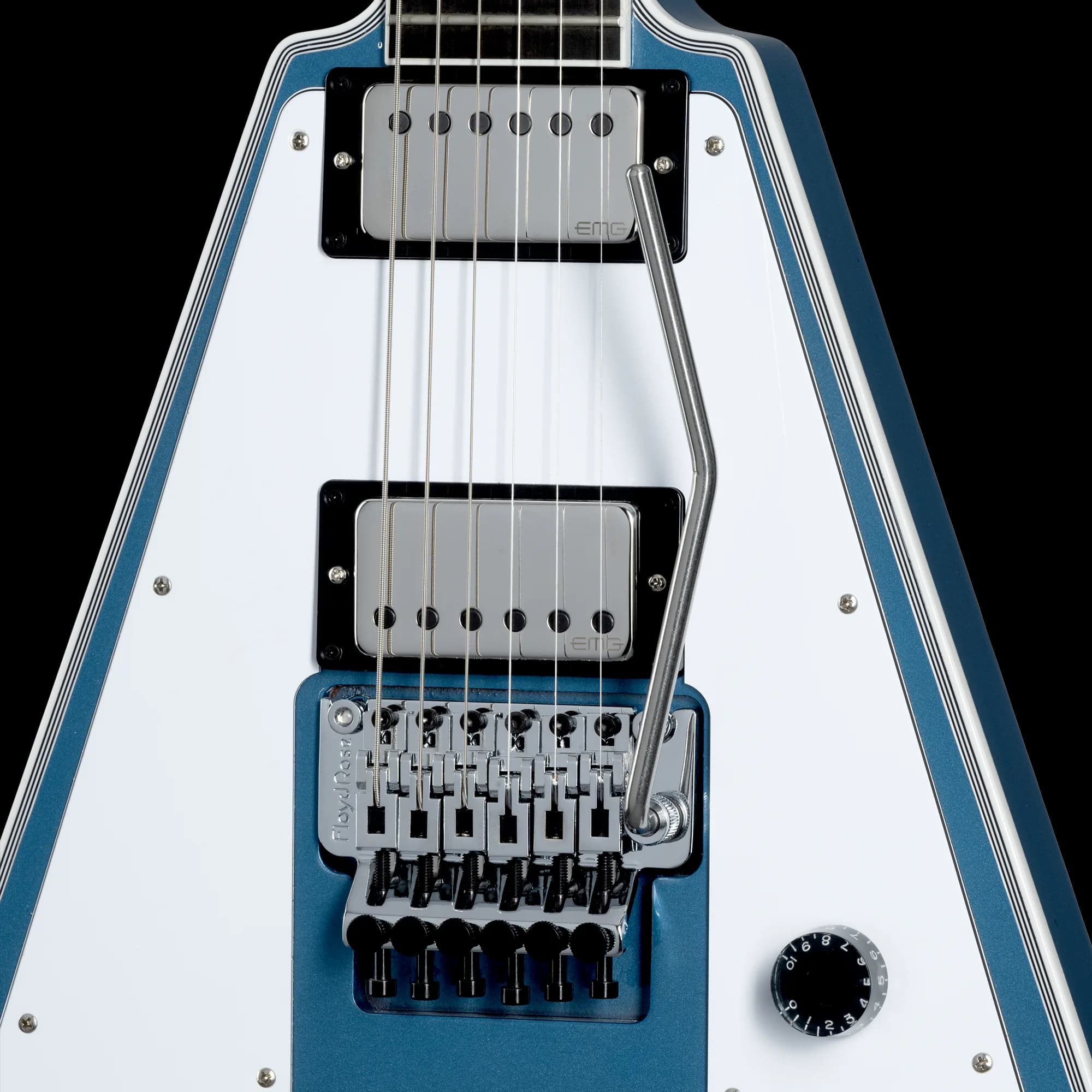 Gibson Richie Faulkner Flying V Custom, Pelham Blue — photo 5