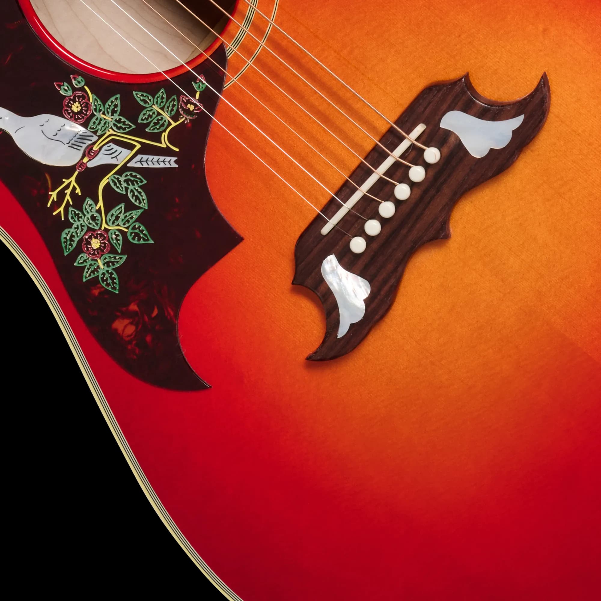 Gibson Dove Original, Left-Handed, Vintage Cherry Sunburst — photo 7