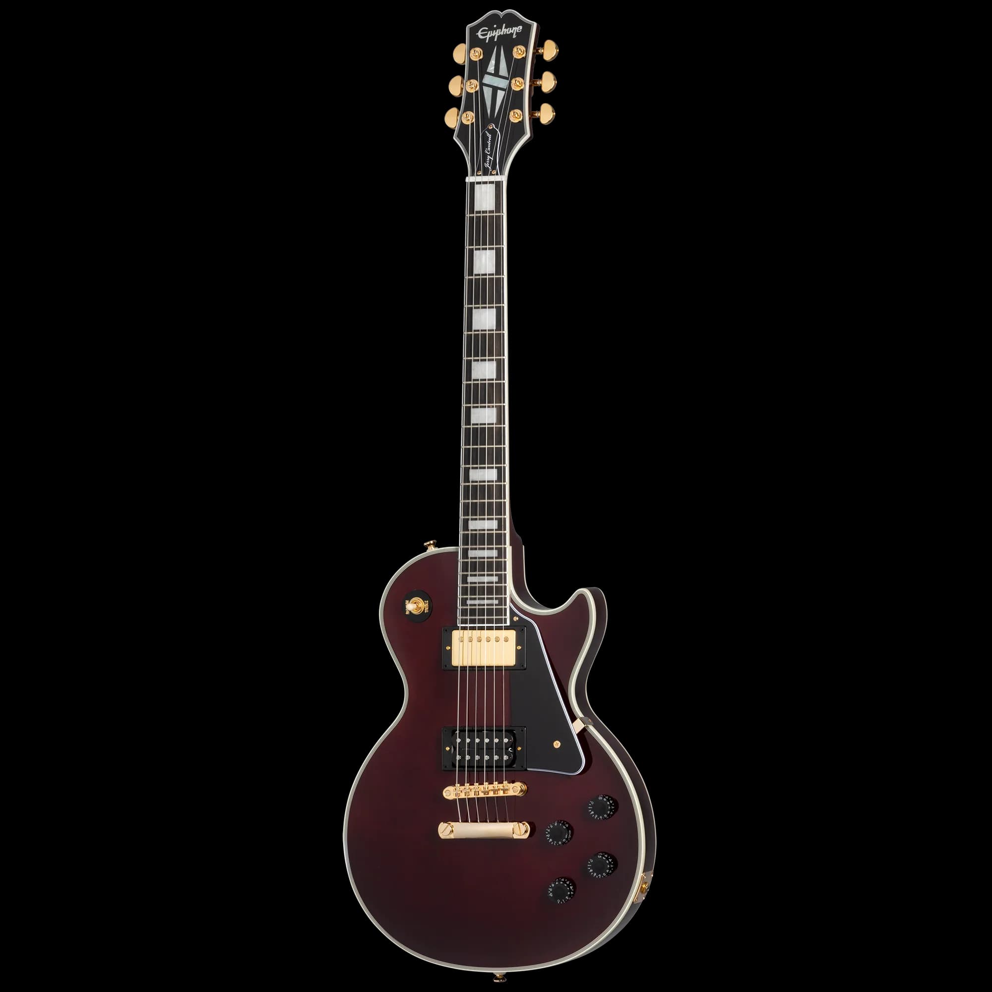Epiphone Jerry Cantrell "Wino" Les Paul Custom, Dark Wine Red — photo 3
