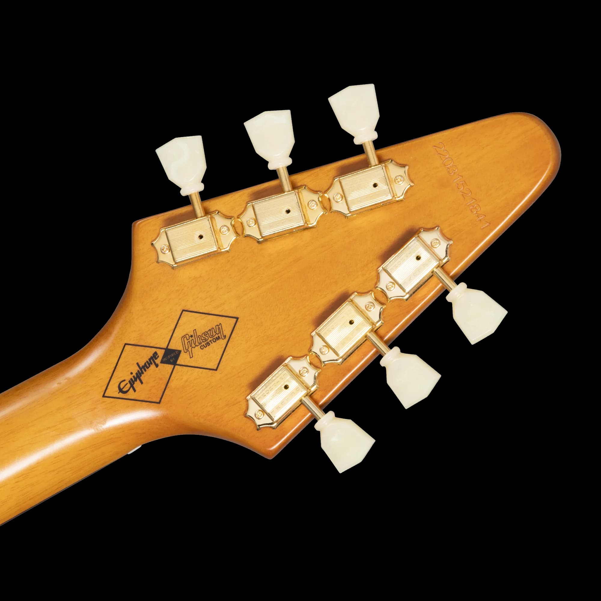 Epiphone IGC 1958 Korina Flying V, Left-Handed, Aged Natural — photo 6
