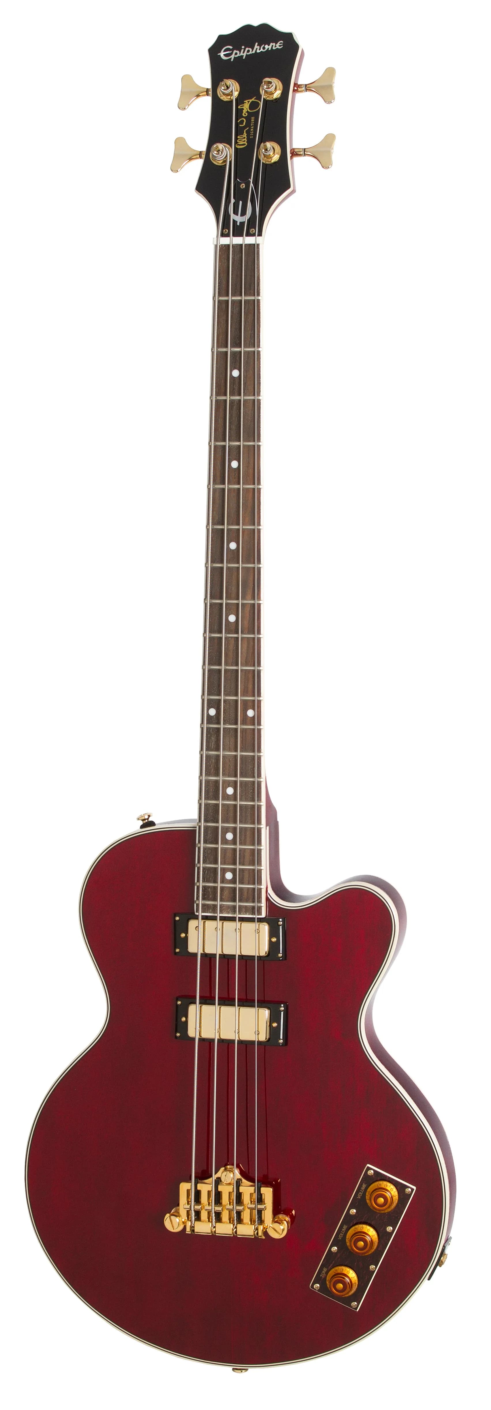 Epiphone Allen Woody Rumblekat Bass, Wine Red