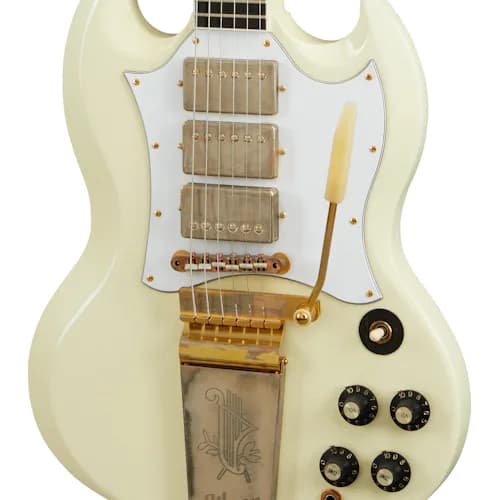 Gibson Jimi Hendrix 1967 SG Custom, Aged Polaris White — photo 4