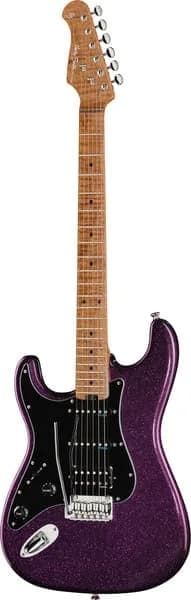 Harley Benton ST-Modern Plus MN HSS LH Dark Purple Sparkle