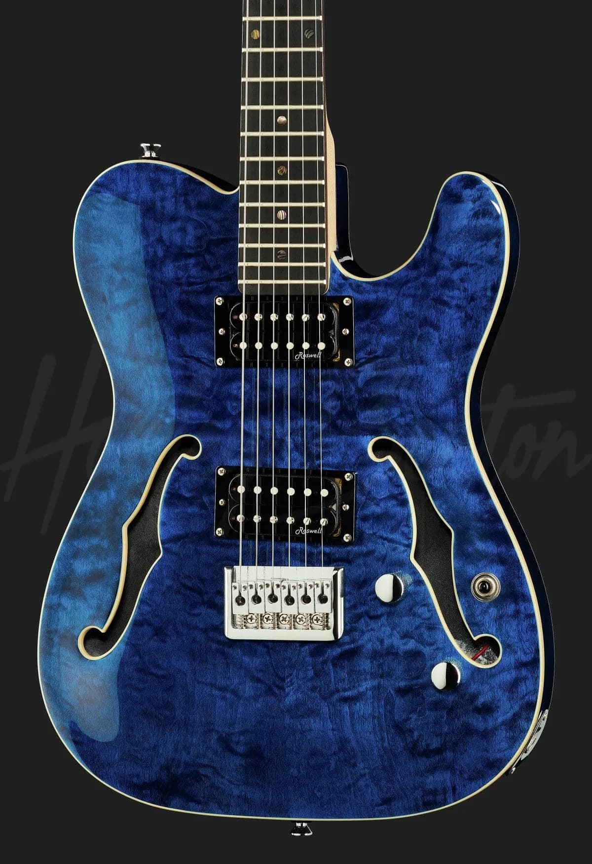 Harley Benton TE-90QM Trans Blue — photo 4