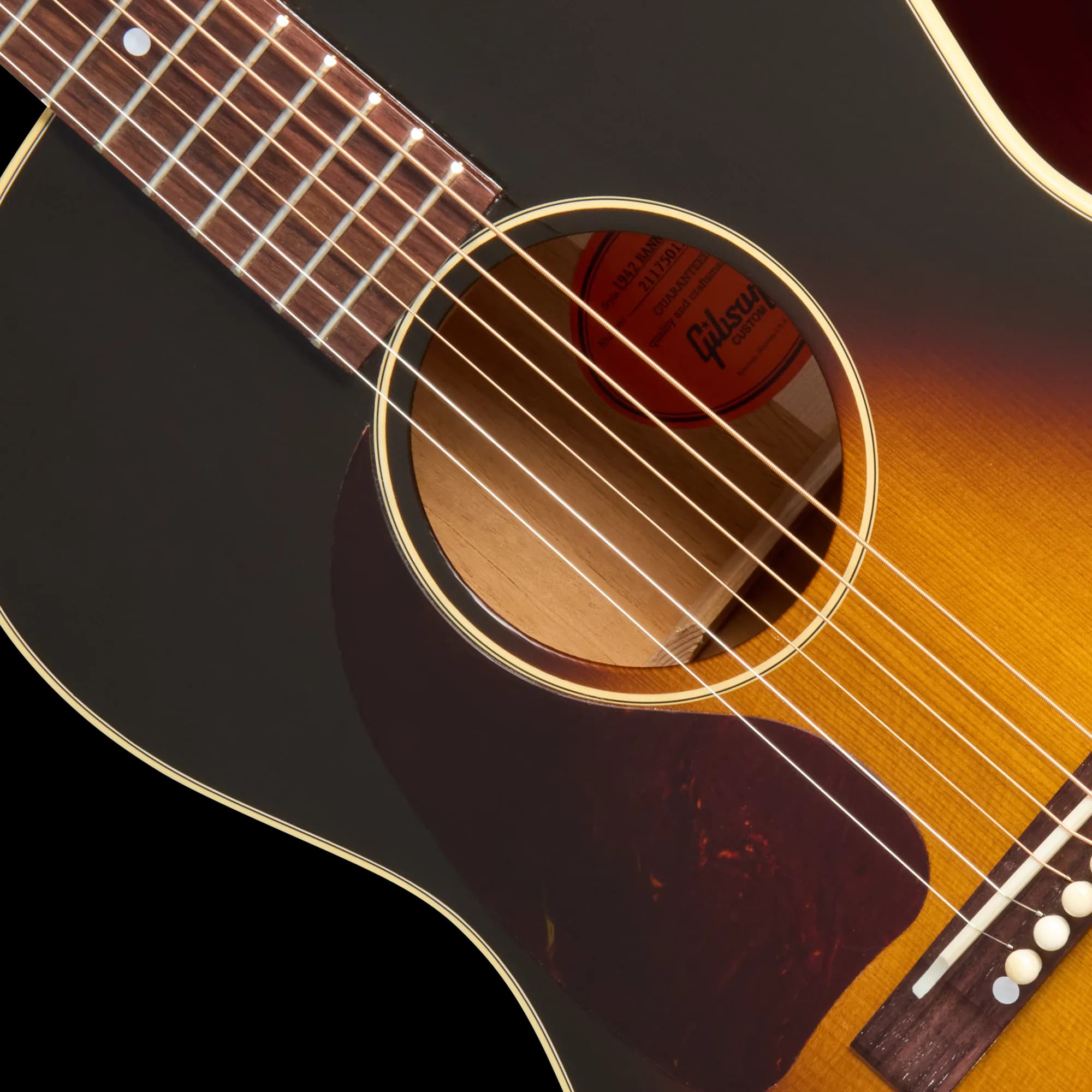 Gibson 1942 Banner LG-2 Reissue, Left-Handed, Vintage Sunburst — photo 7