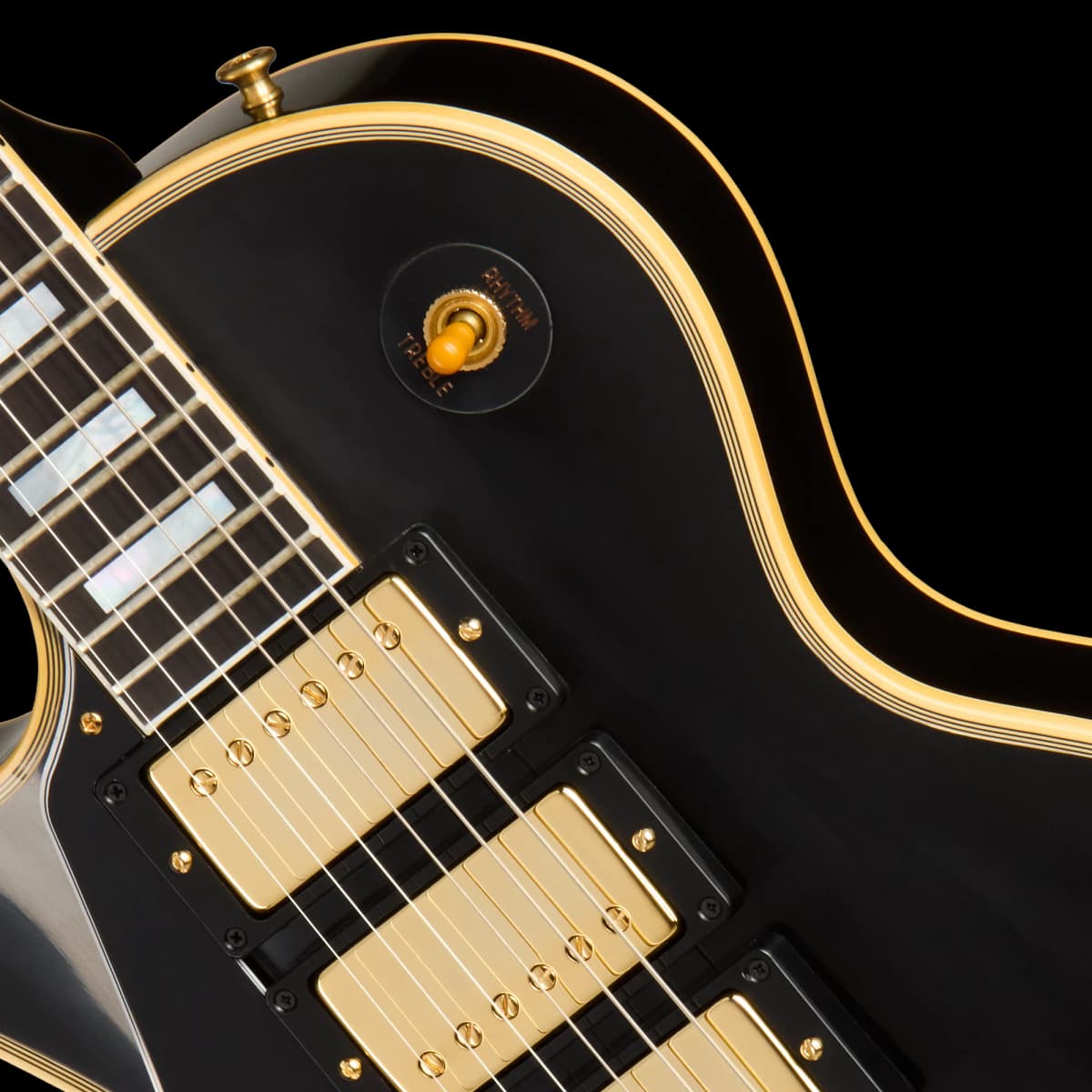 Gibson 1957 Les Paul Custom Reissue 3-Pickup, Left-Handed, Ebony — photo 7