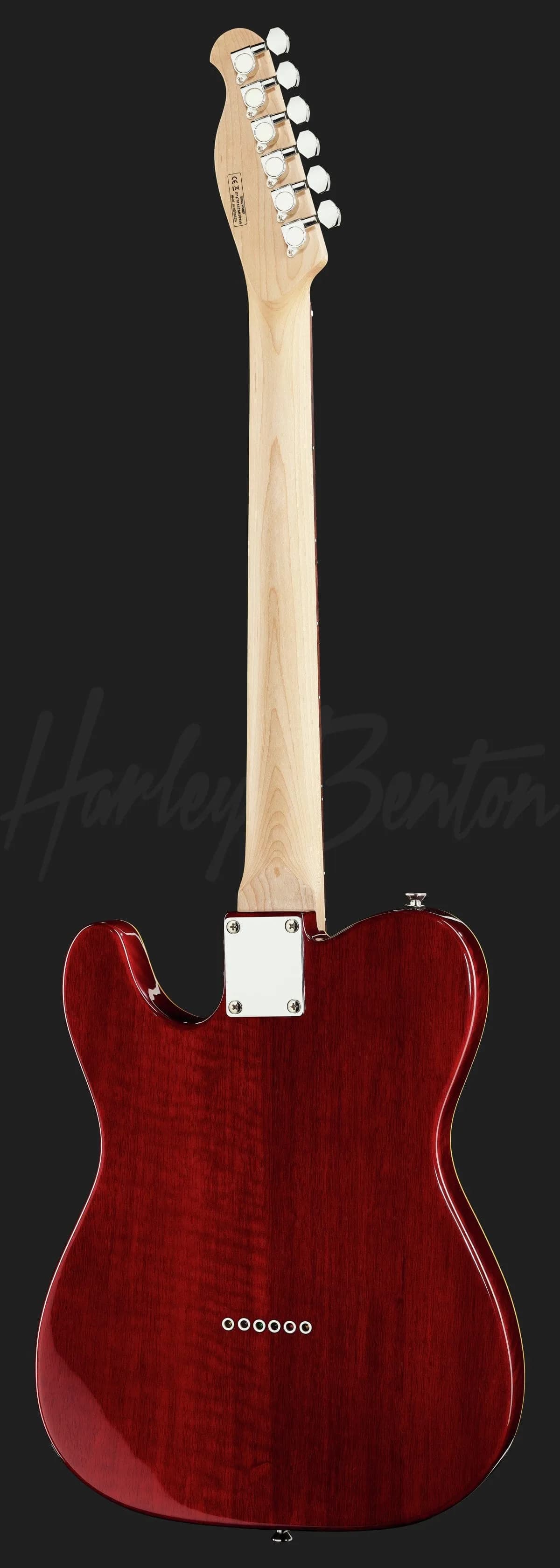 Harley Benton TE-90QM Trans Red — photo 3