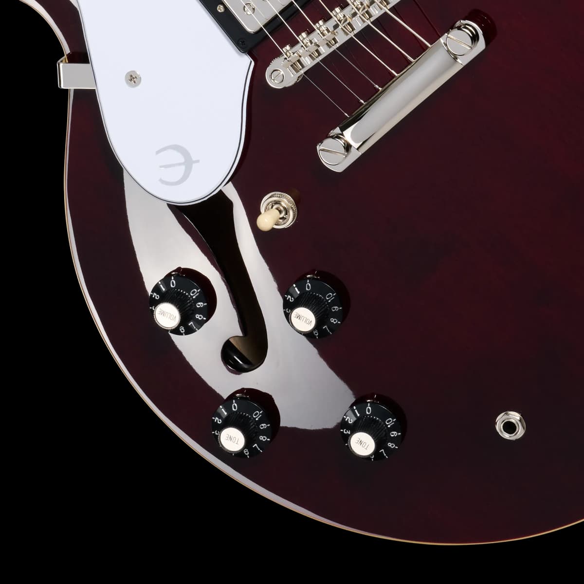 Epiphone Noel Gallagher Riviera, Left-Handed, Dark Wine Red — photo 8