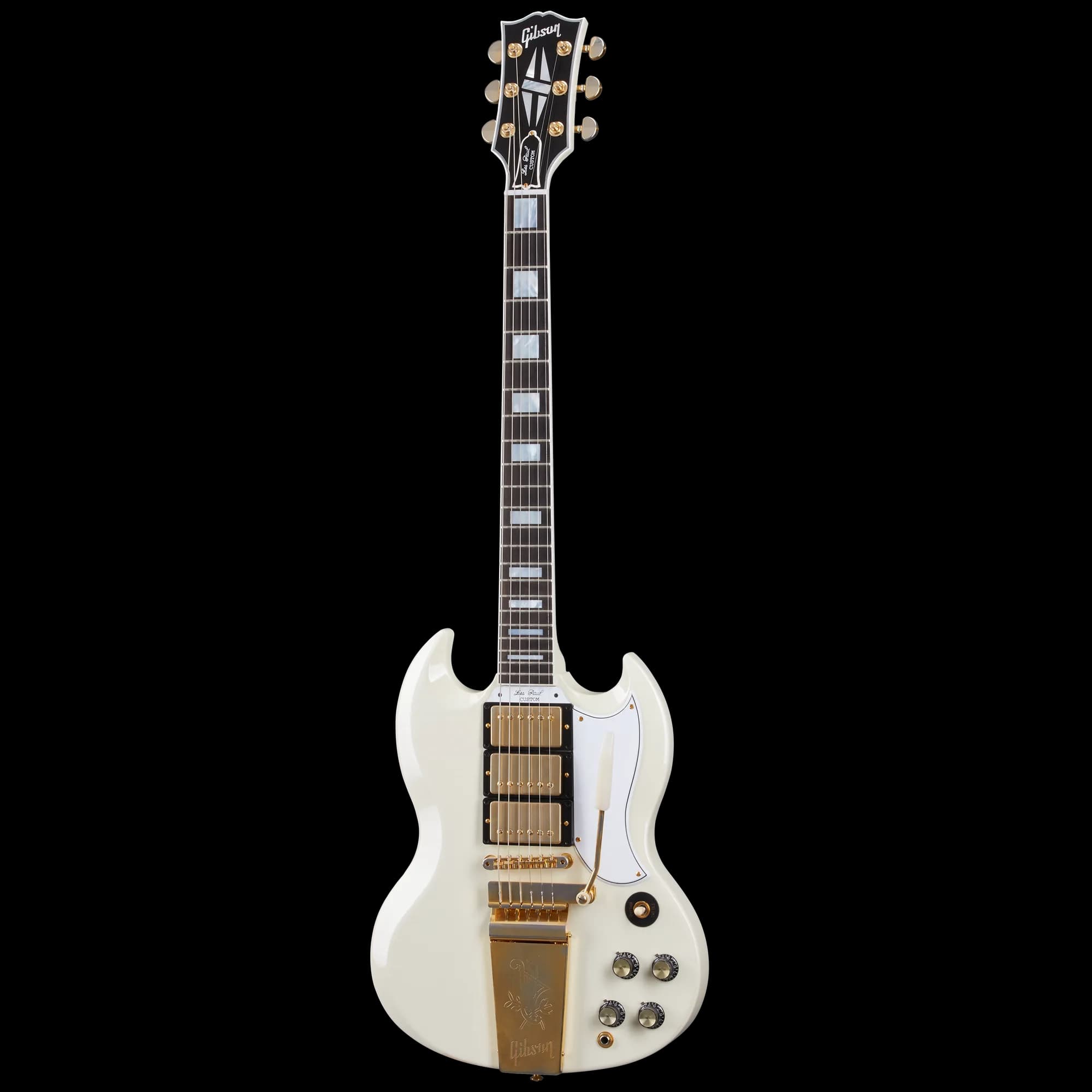 Gibson 1963 Les Paul SG Custom Reissue with Maestro, Ultra Light Aged, Classic White — photo 3