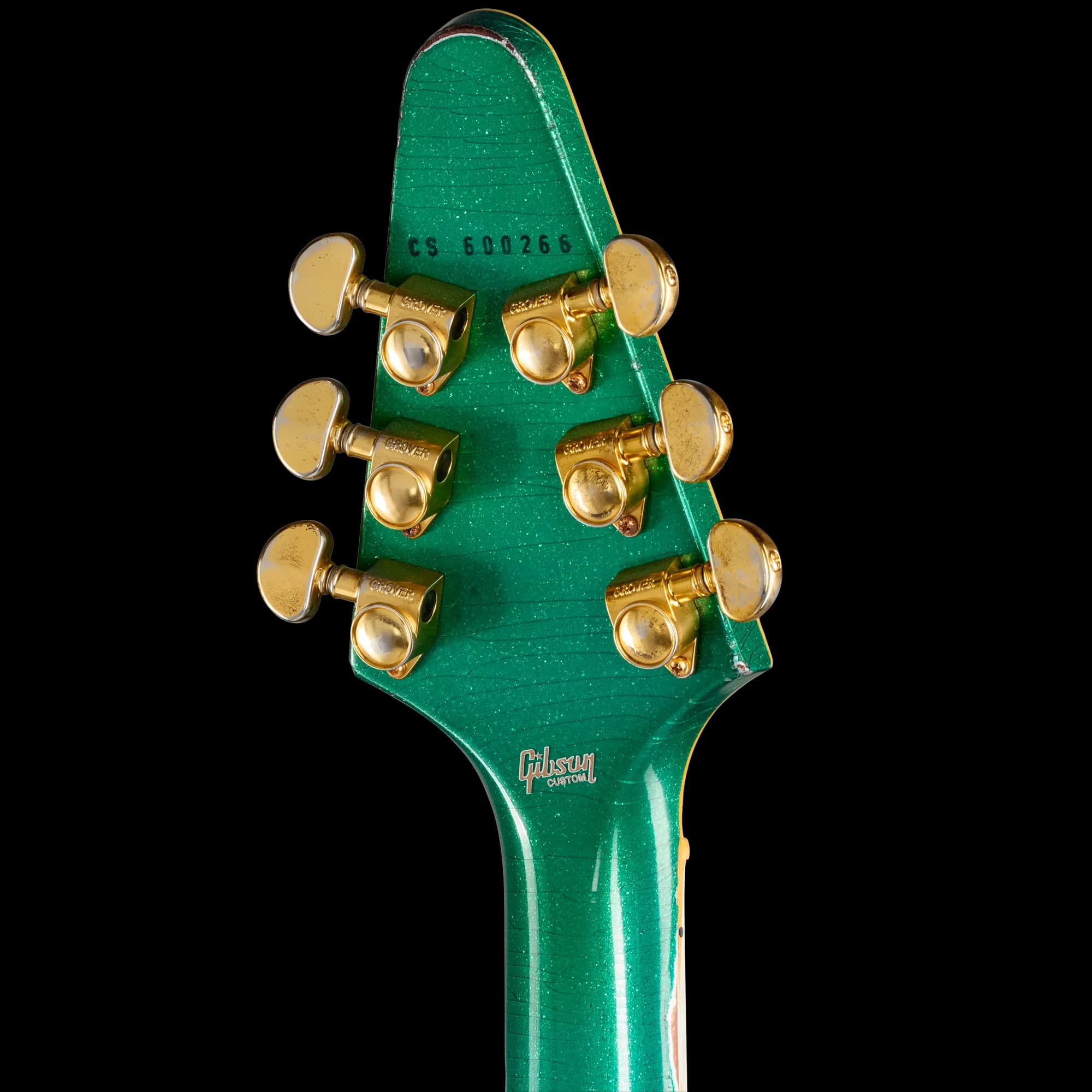 Gibson LE Flying V Custom, Heavy Aged, Teal Sparkle — photo 6