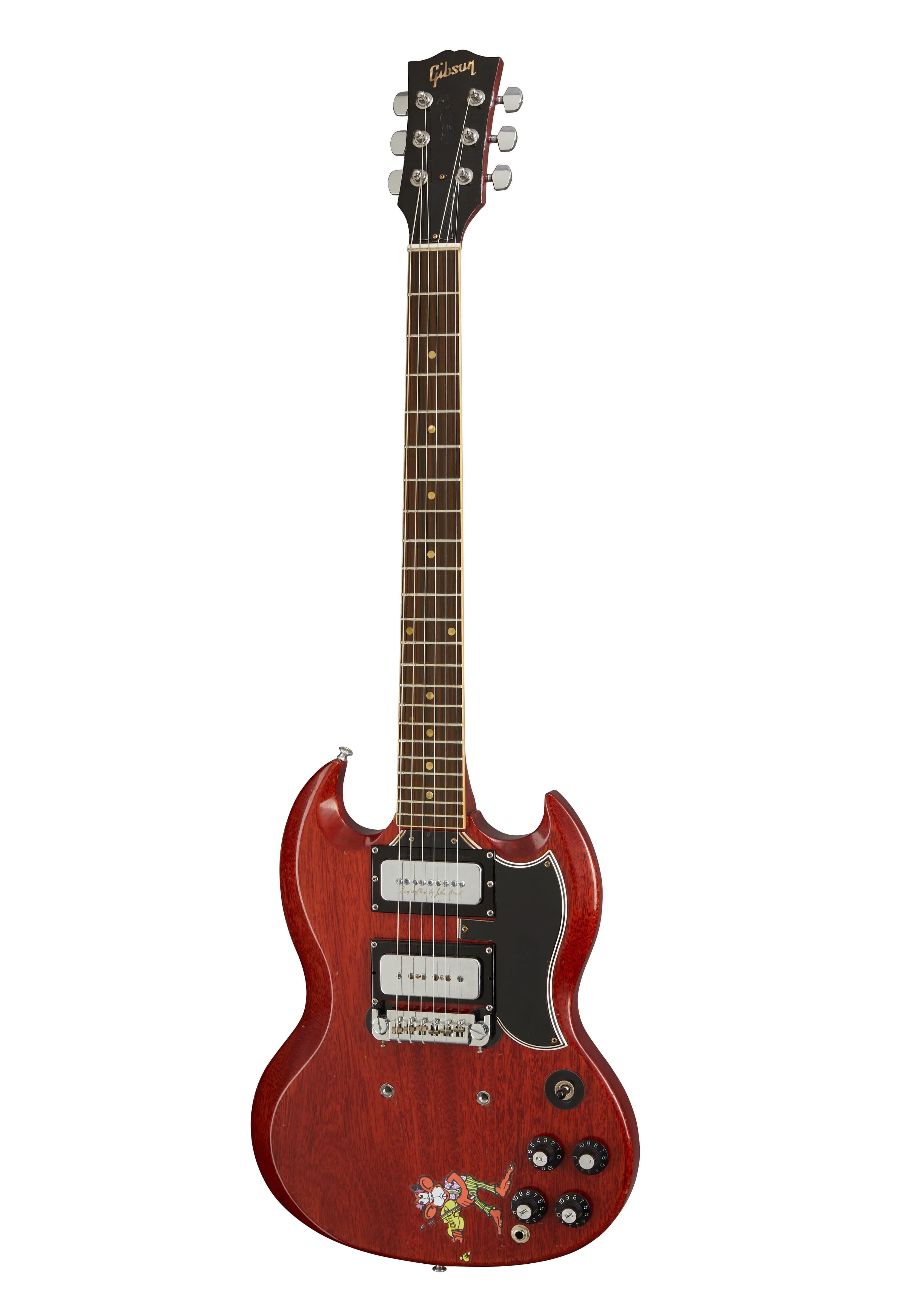 Gibson Tony Iommi "Monkey" 1964 SG Special Replica, Right-Handed Aged / Signed, Right-Handed Aged/Signed
