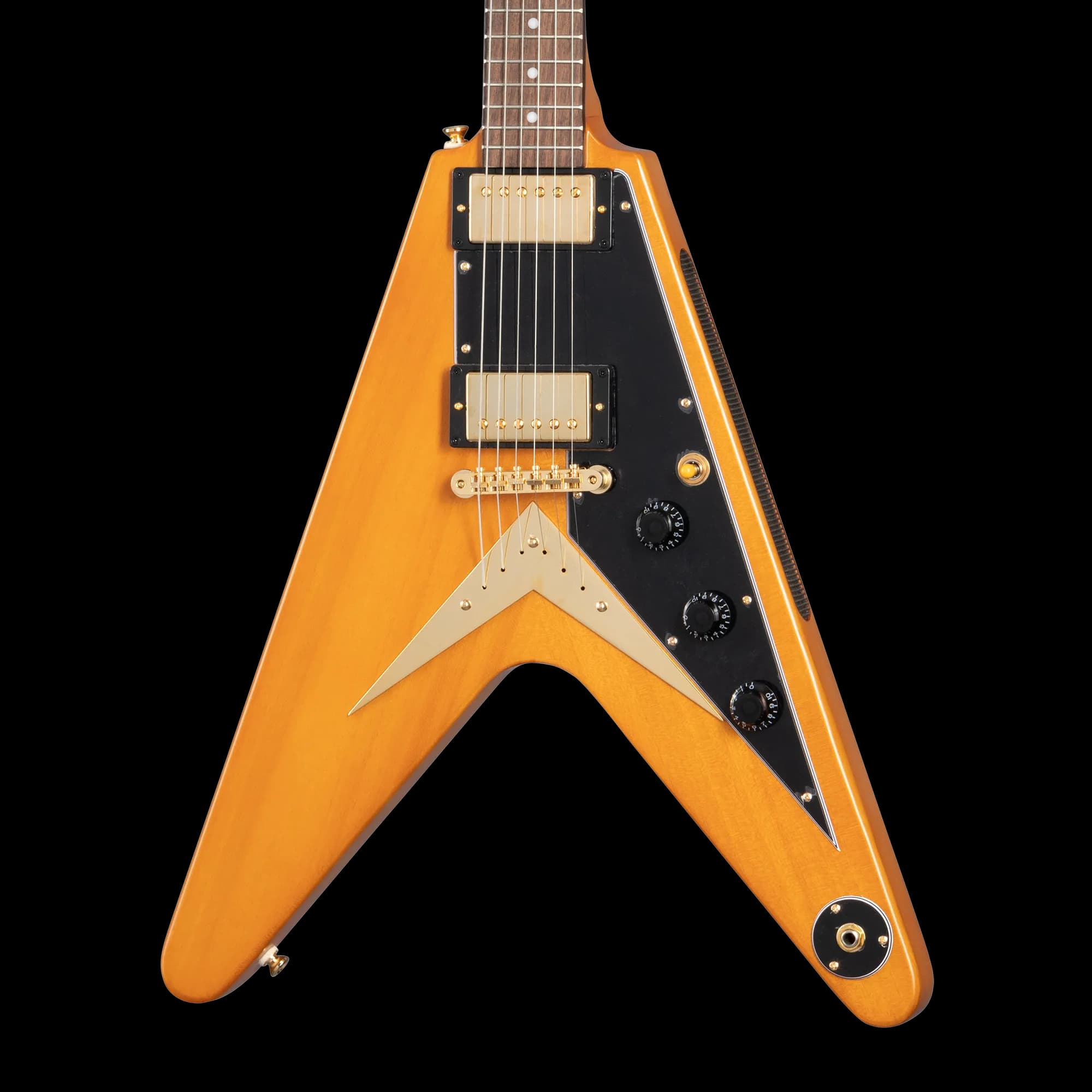 Epiphone IGC 1958 Korina Flying V, Aged Natural, Exclusive